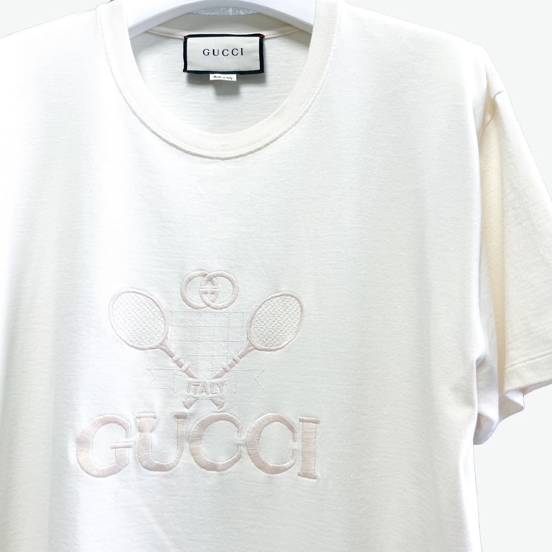 [M/매장판] 구찌 테니스 로고 자수 반팔 상품이미지4