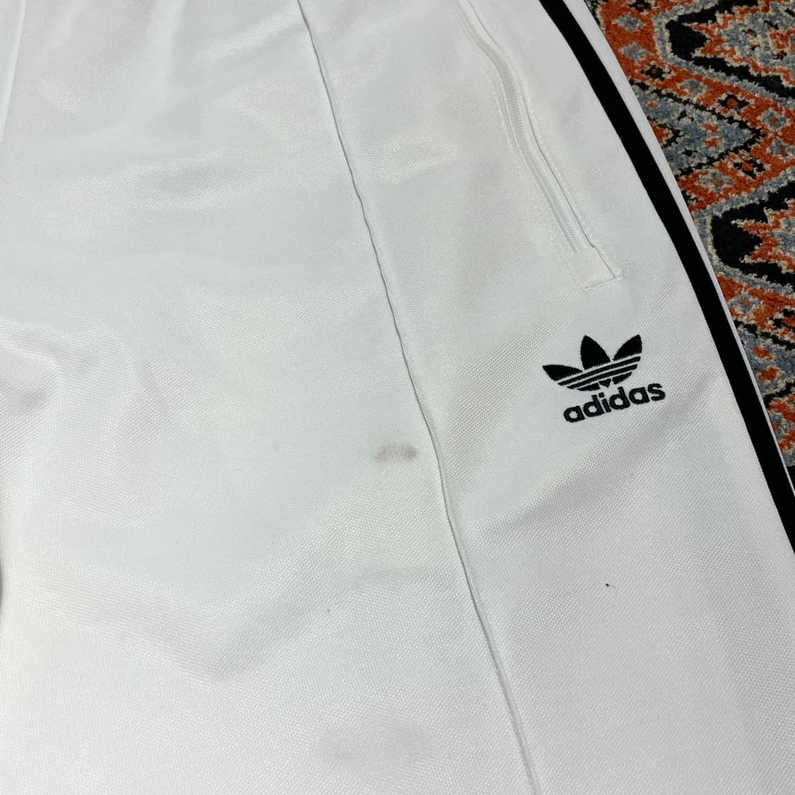 아디다스 삼선 화이트 베켄바우어 트랙팬츠 남성XL 상품이미지3