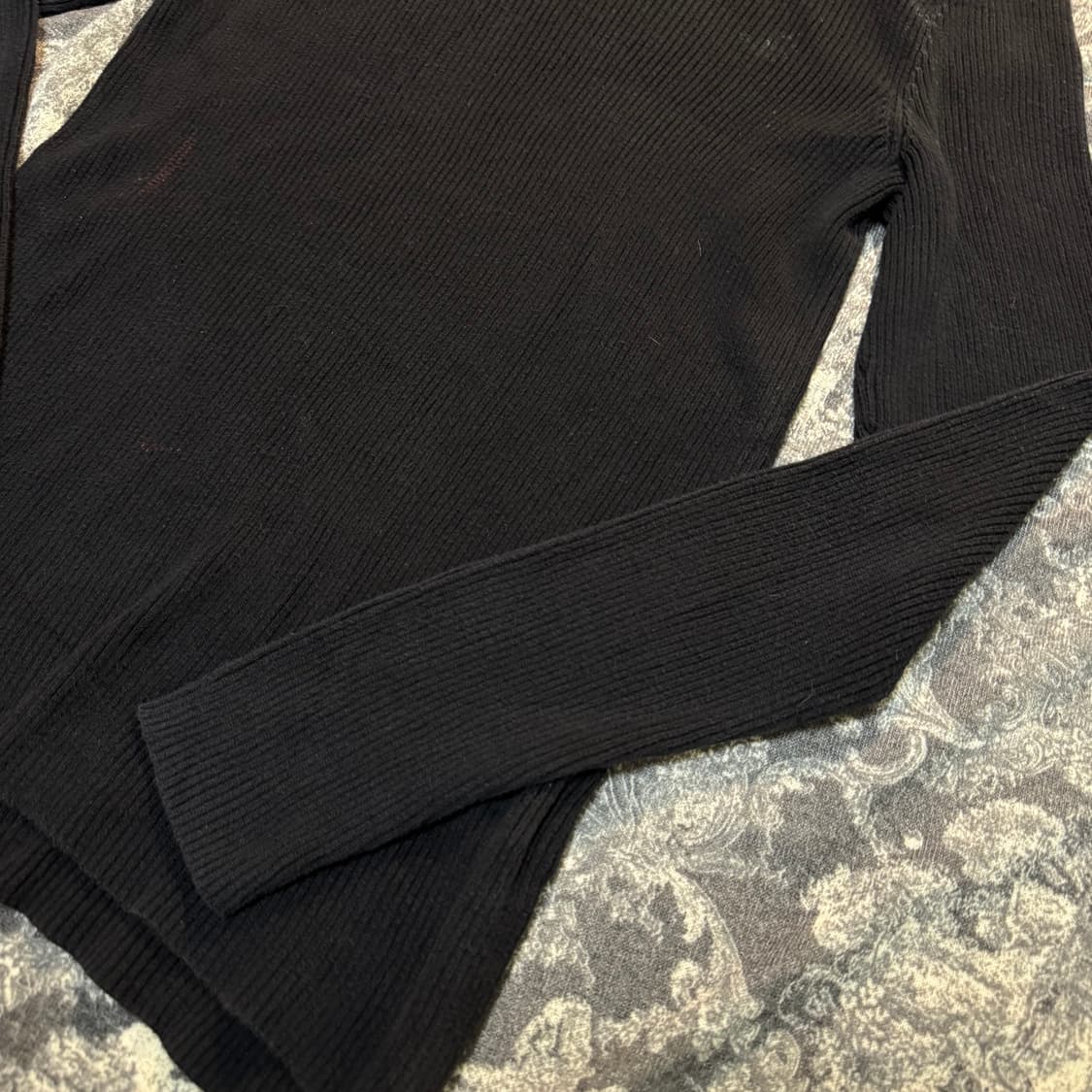 turtleneck knit washed black 상품이미지4