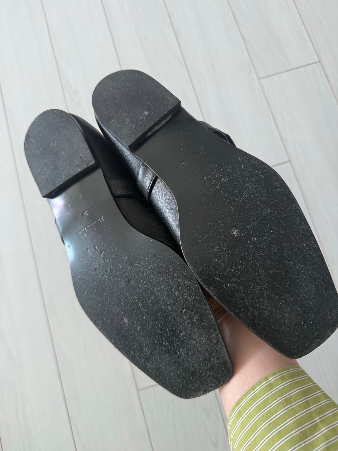 마시모뚜띠 블랙 메리제인 플랫슈즈 230 (36) 상품이미지2