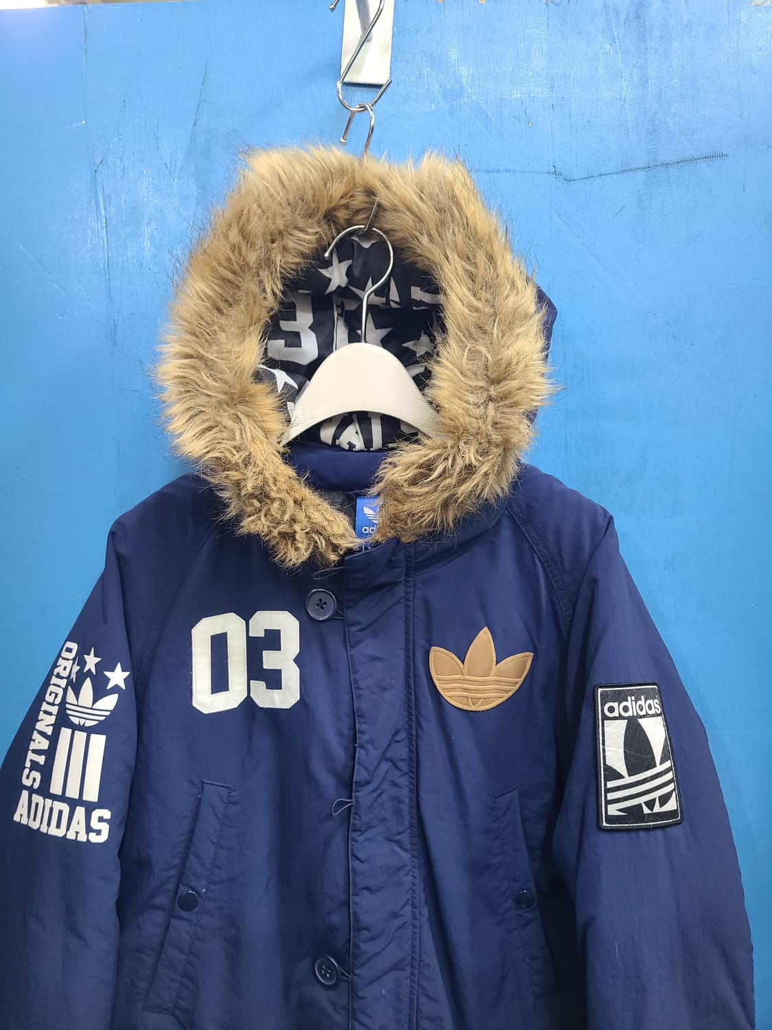 아디다스 오리털 하프패딩파카 상품이미지6