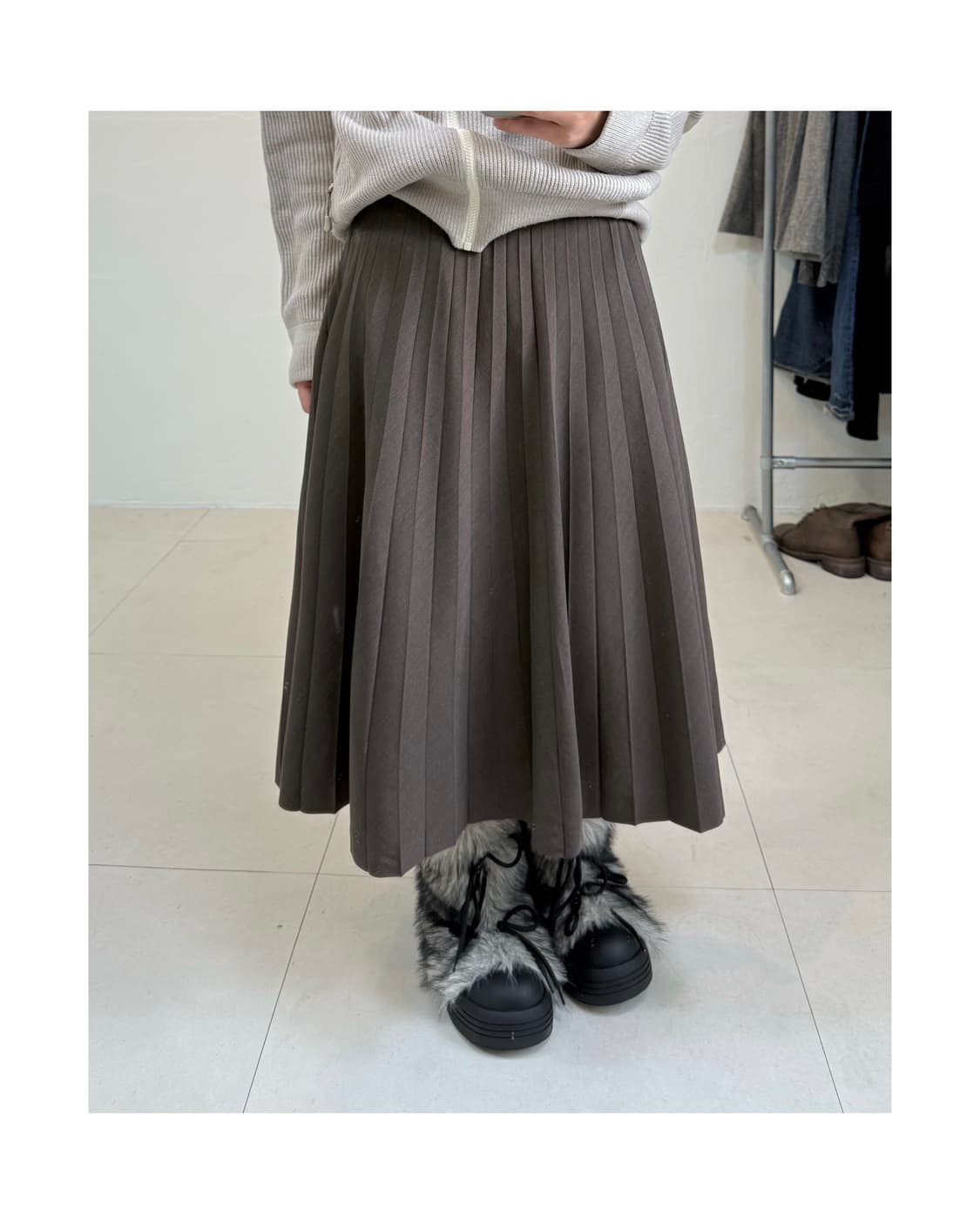 Daks 플리츠 스커트 상품이미지1
