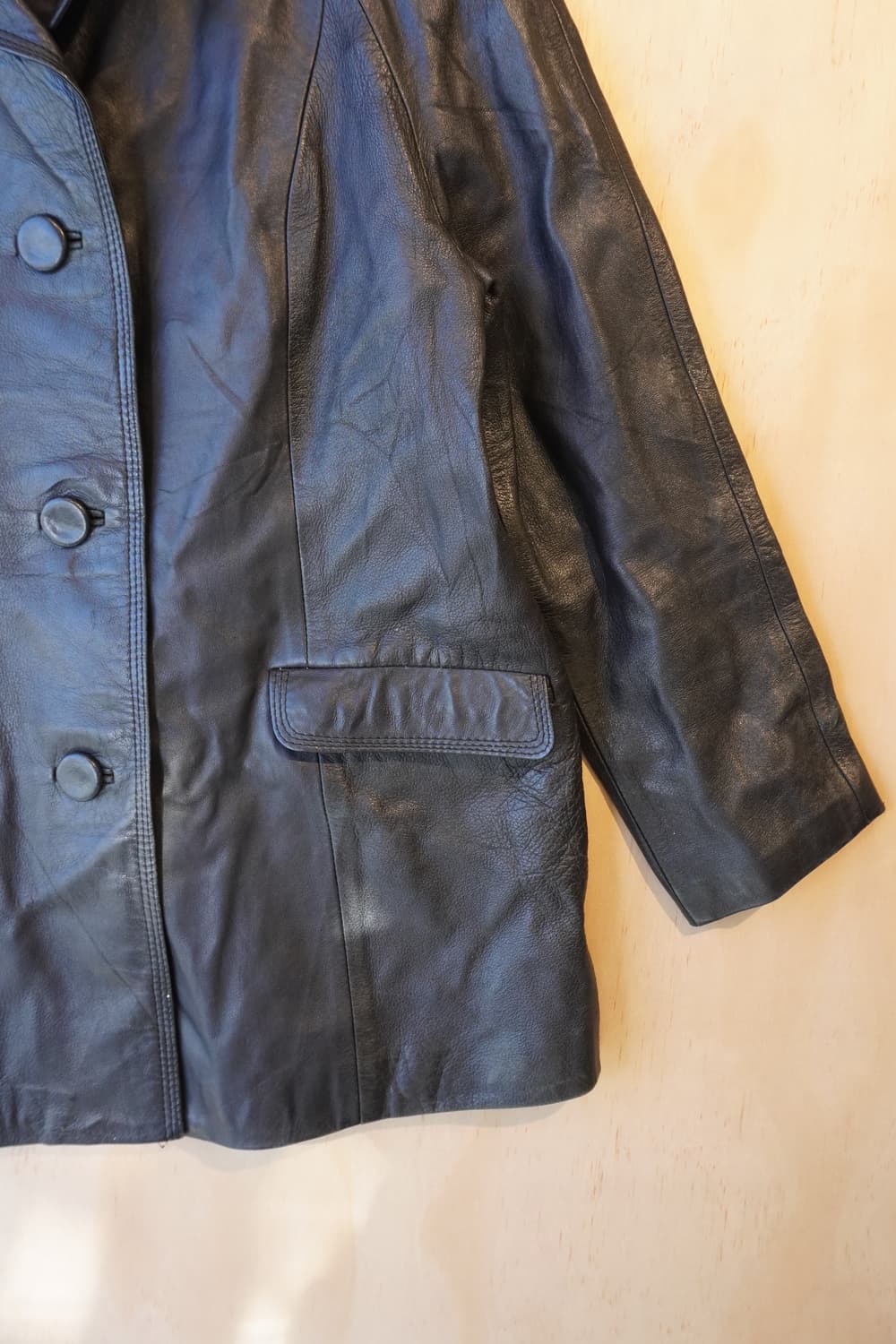 Cow leather 레더 자켓 상품이미지7