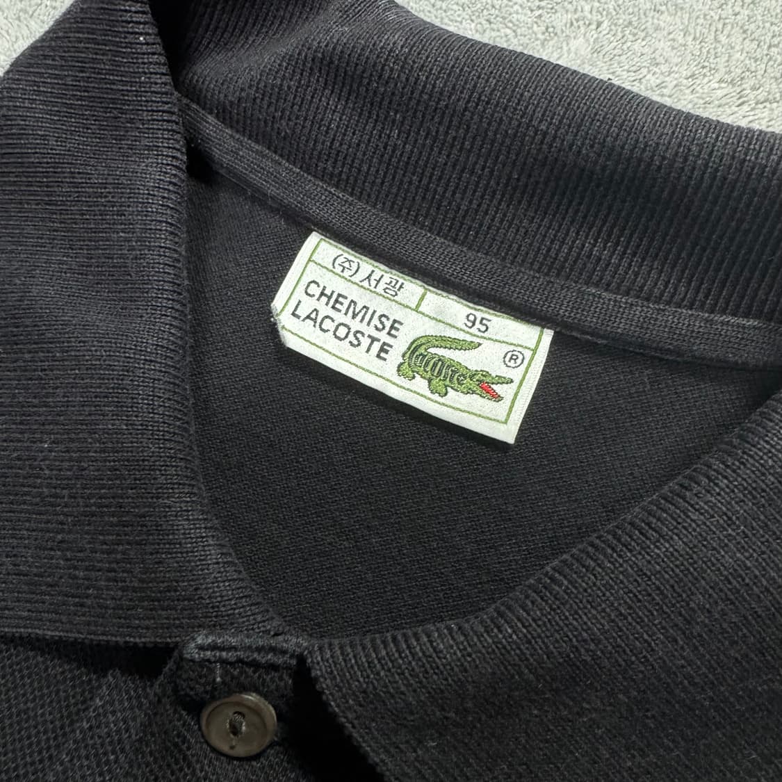 90s 라코스테 사광 빈티지 반팔 카라티  상품이미지4