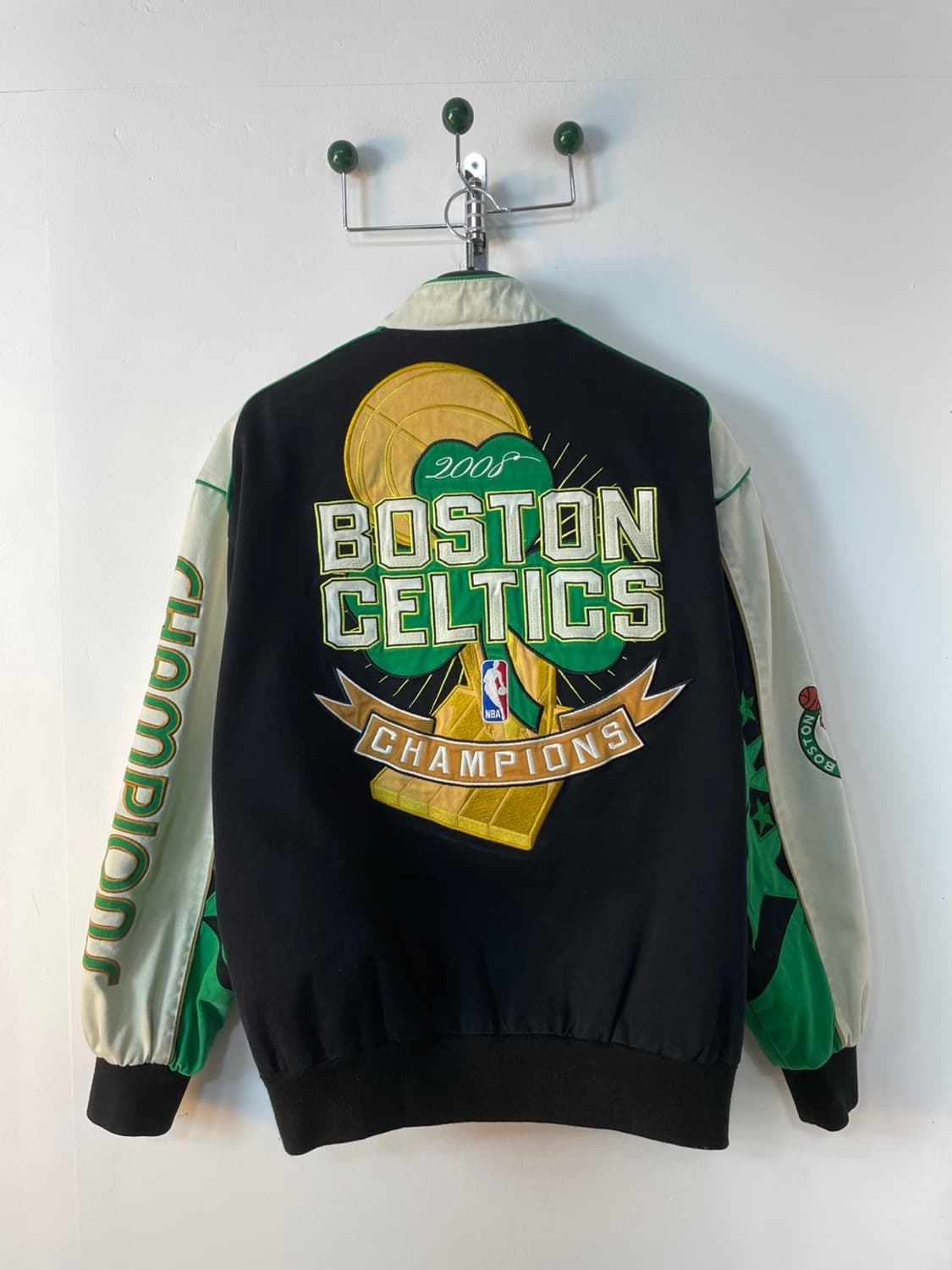 Jh Design NBA BostonCelticsVarsityJacket 상품이미지3