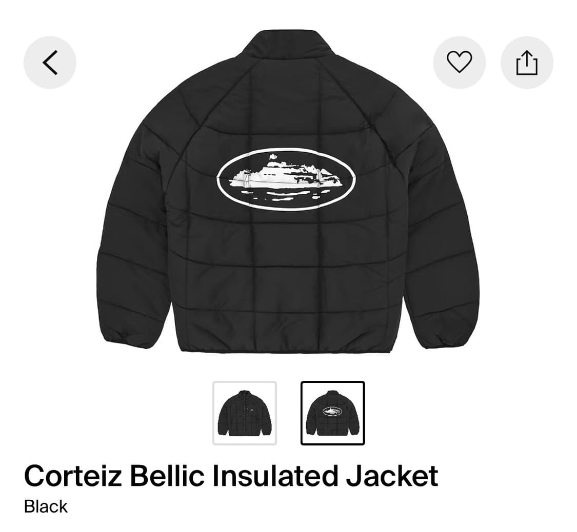 코르테이즈 베를릭 인슐레이티드 자켓 블랙 S 상품이미지2