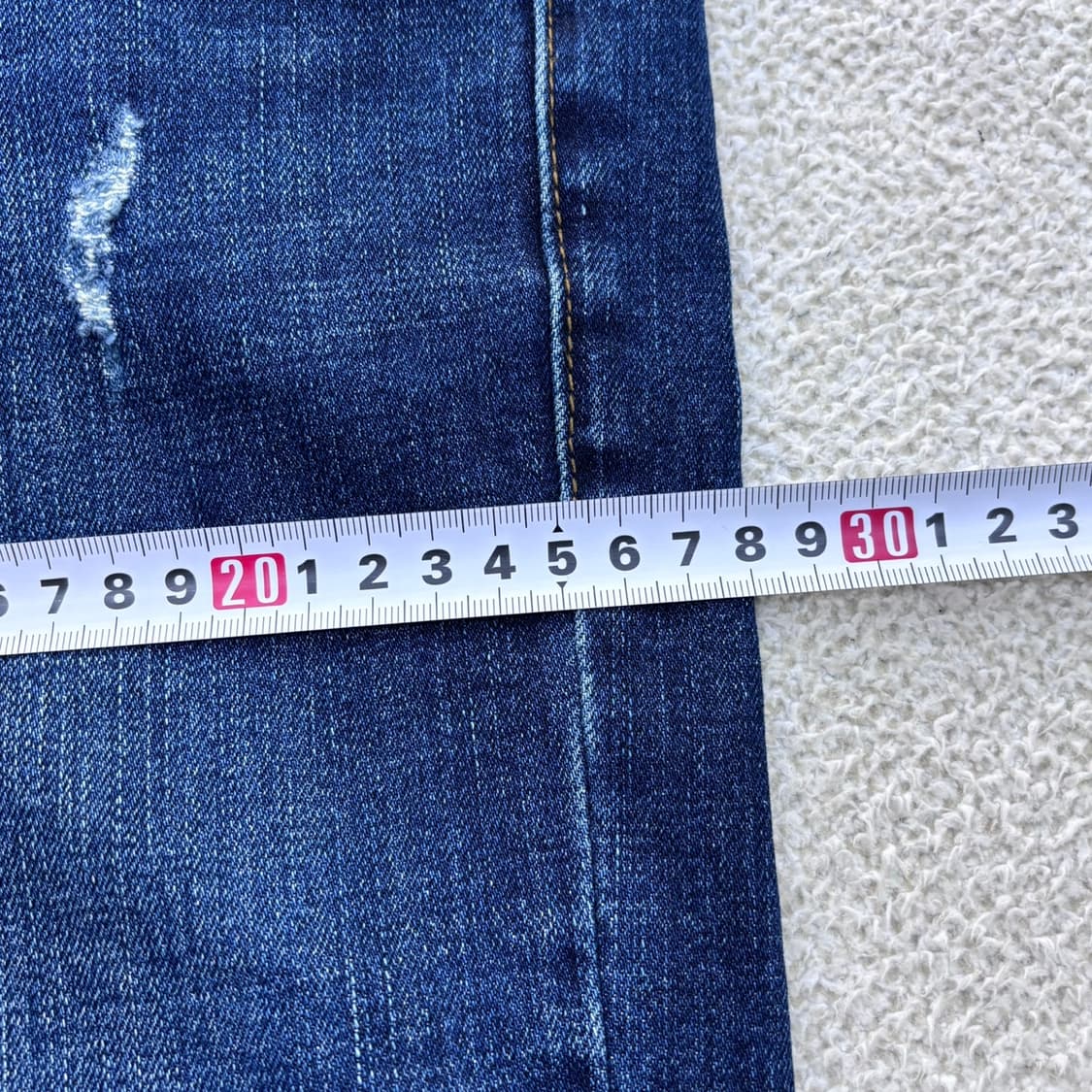 M(31) 플랙 진청 워싱 데님 팬츠 0511E 상품이미지8