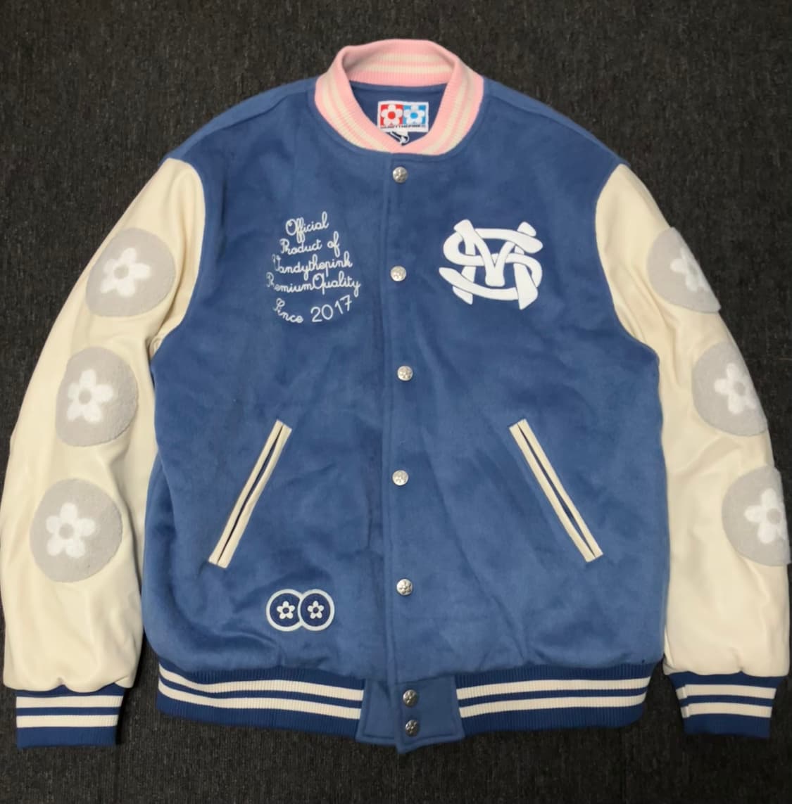 반디더핑크 X SM 바시티 자켓 상품이미지1