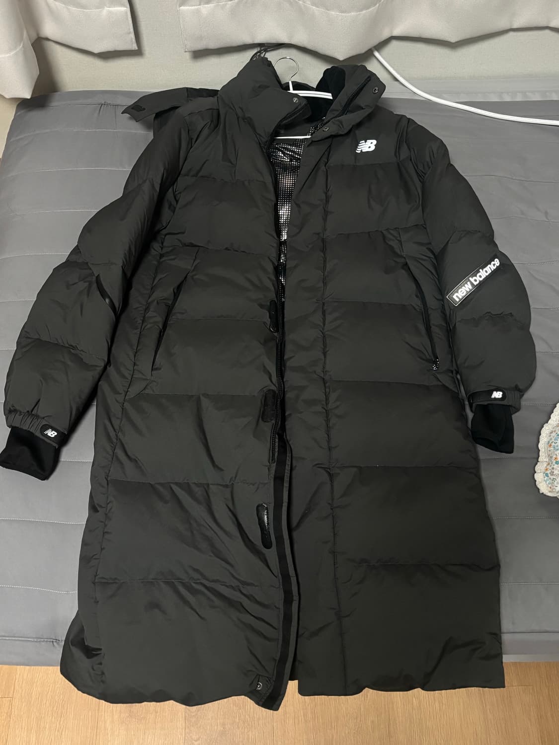 뉴발란스 롱 구스다운 패딩(차콜) 상품이미지2