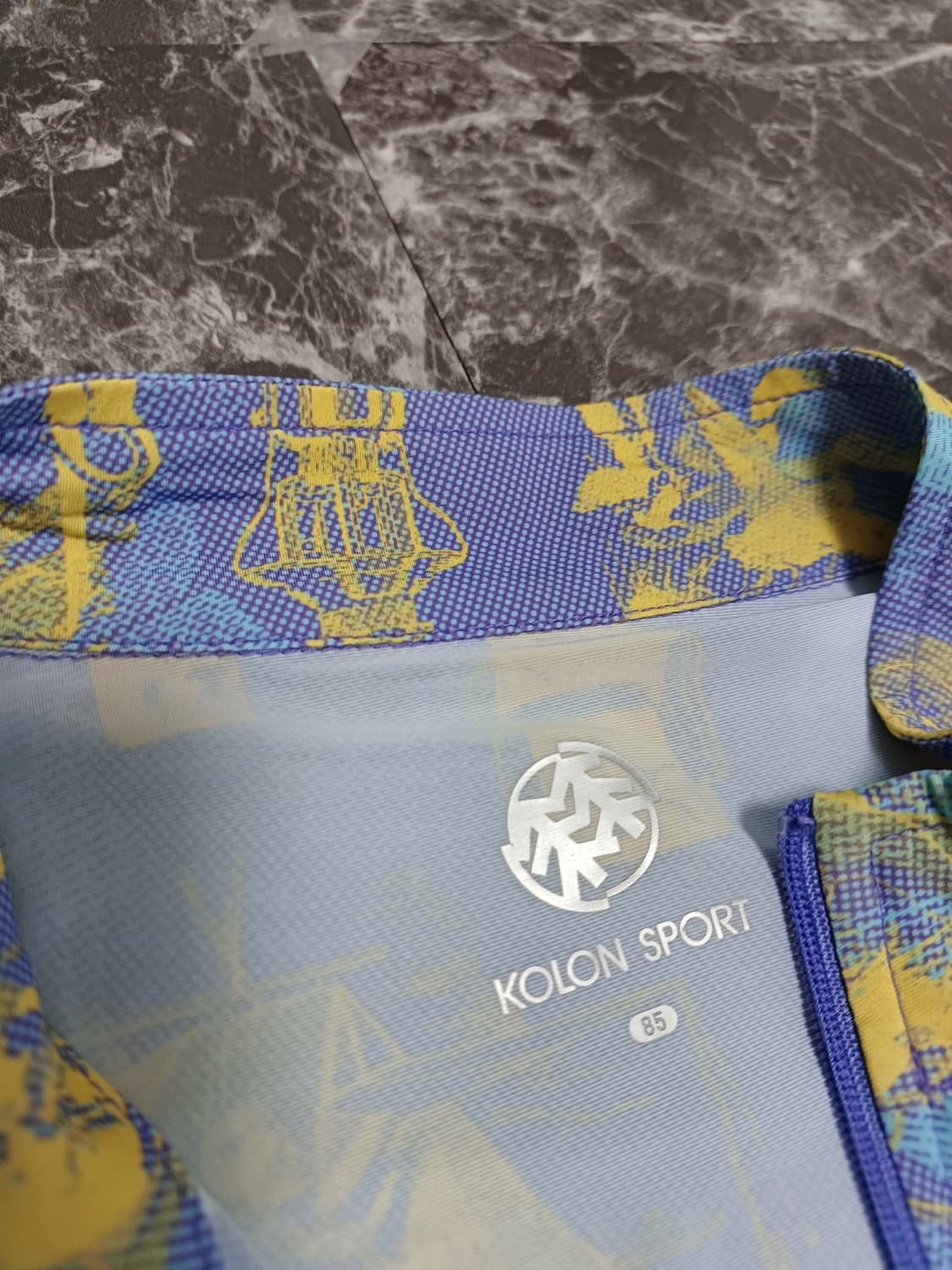 코오롱스포츠 패턴 하프집업 XS(새상품) 상품이미지5