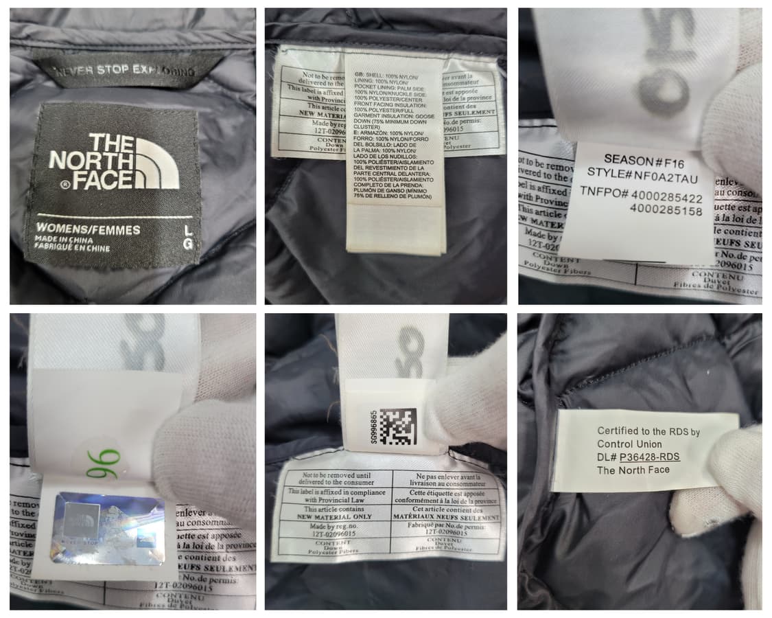 노스페이스 550필 구스다운 파노던 케이프릿 숏 패딩 자켓 L사이즈 상품이미지10