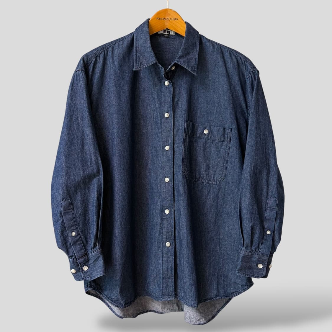 (여성S)유니클로U 오버사이즈 데님셔츠 상품이미지1