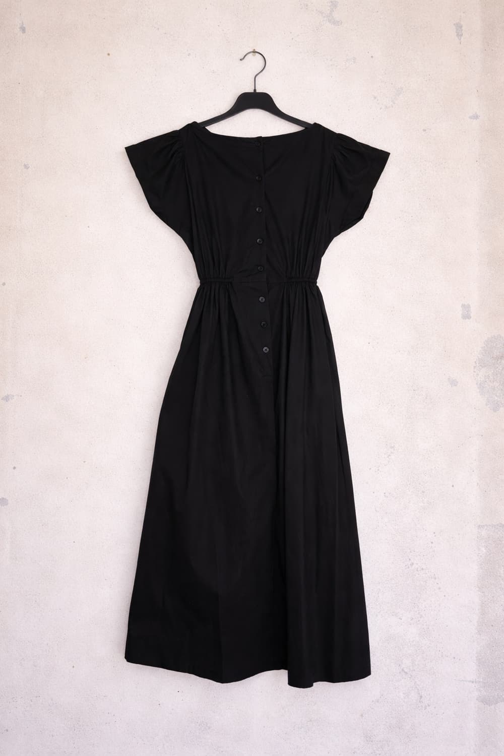 블랙 버튼 롱 원피스 상품이미지2