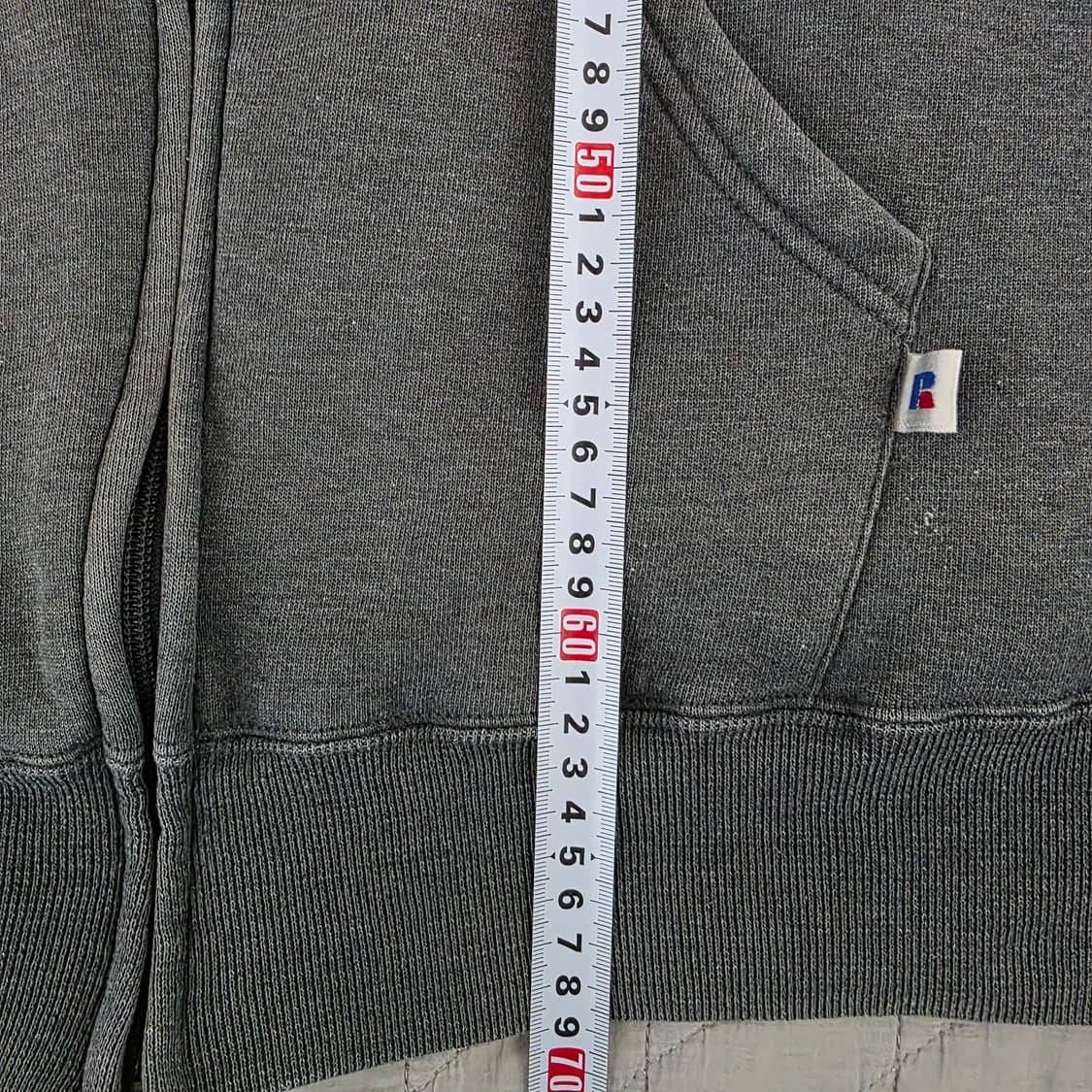 [L] 90s 빈티지 러셀 애슬레틱 후드집업 다크그레이 VER. 쿨페이드 상품이미지8