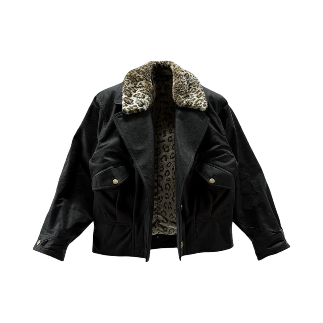 레오파트퍼 카라 빈티지 자켓 상품이미지1