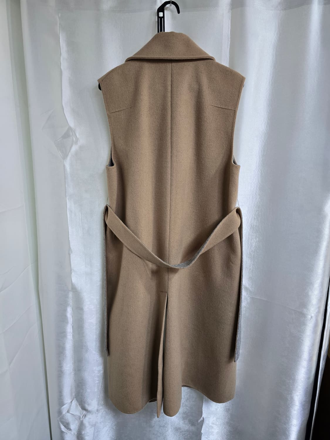 SYSTEM 시스템 베이지 롱 조끼 코트 (1963) 상품이미지2