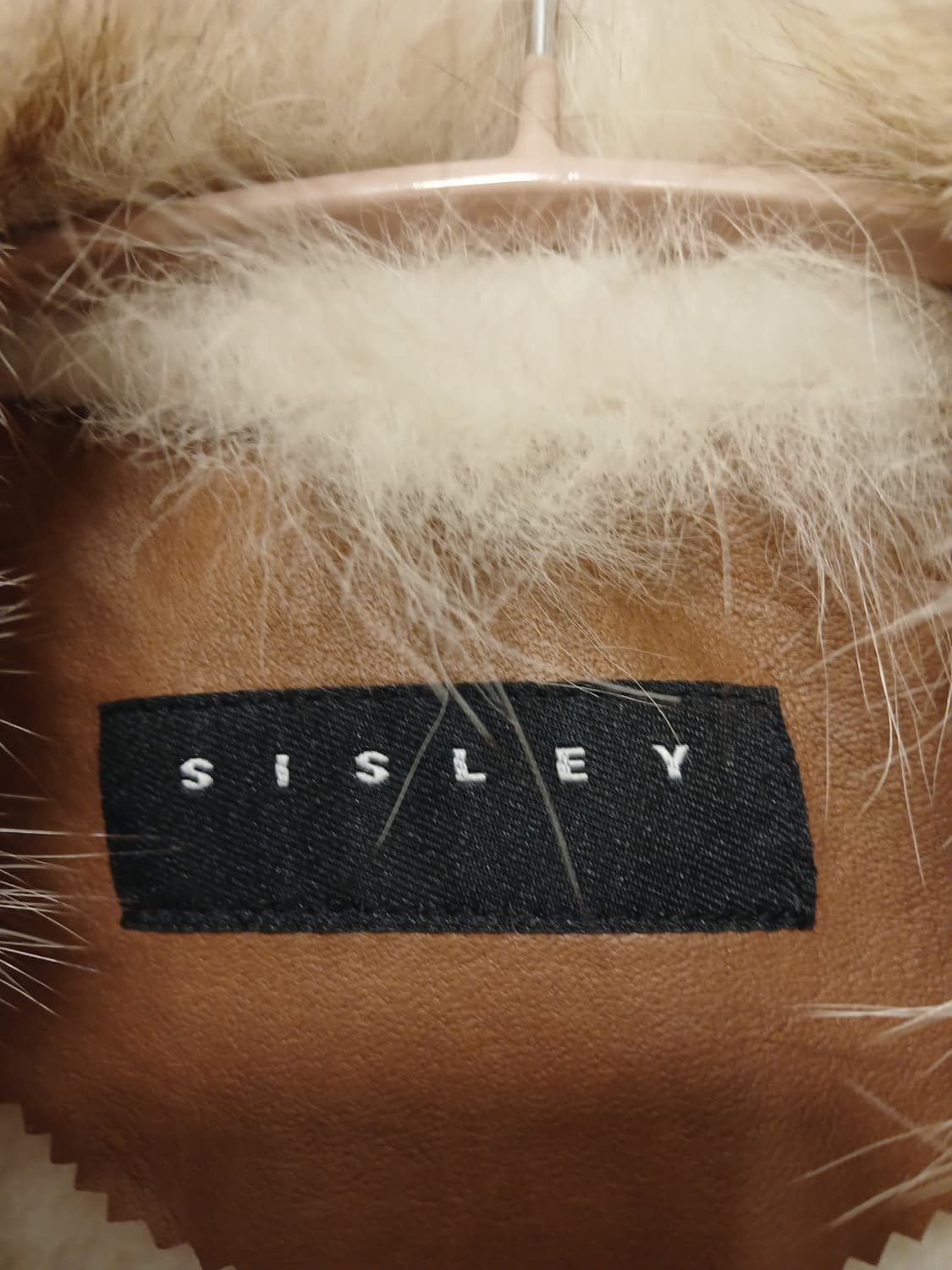 시슬리 정품 여성 합성가죽 소재 100% 롱 코트 42 사이즈 상품이미지2