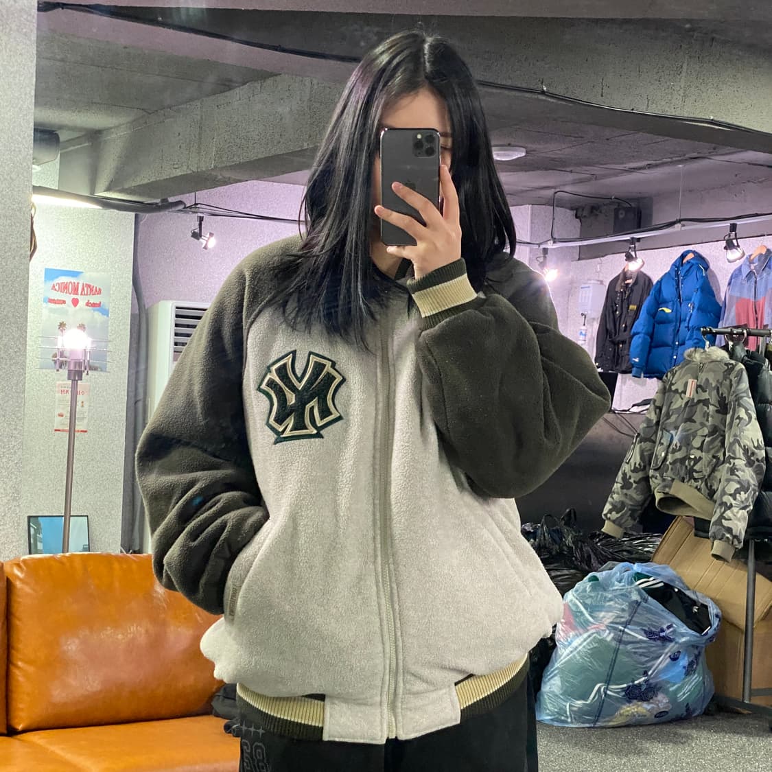 Wws 00s MLB 뉴욕 양키스 모직 점퍼 B3500 상품이미지1