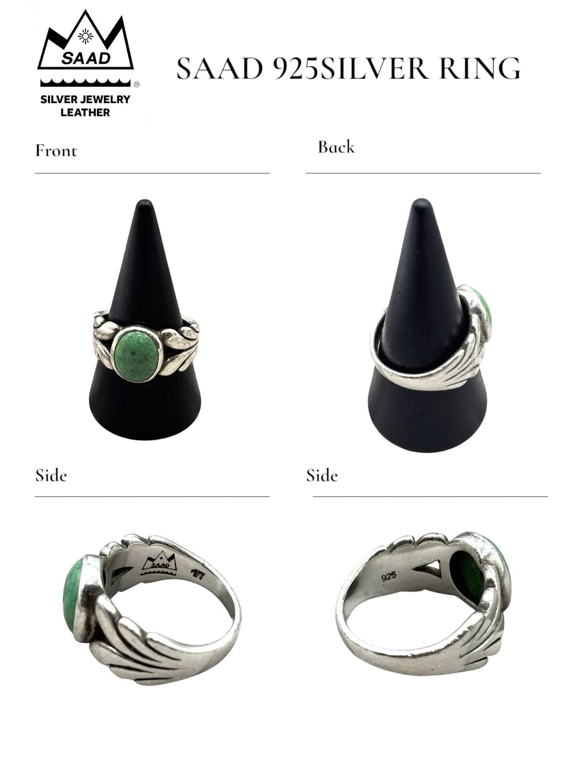 SAAD turquoise 925silver ring 상품이미지3