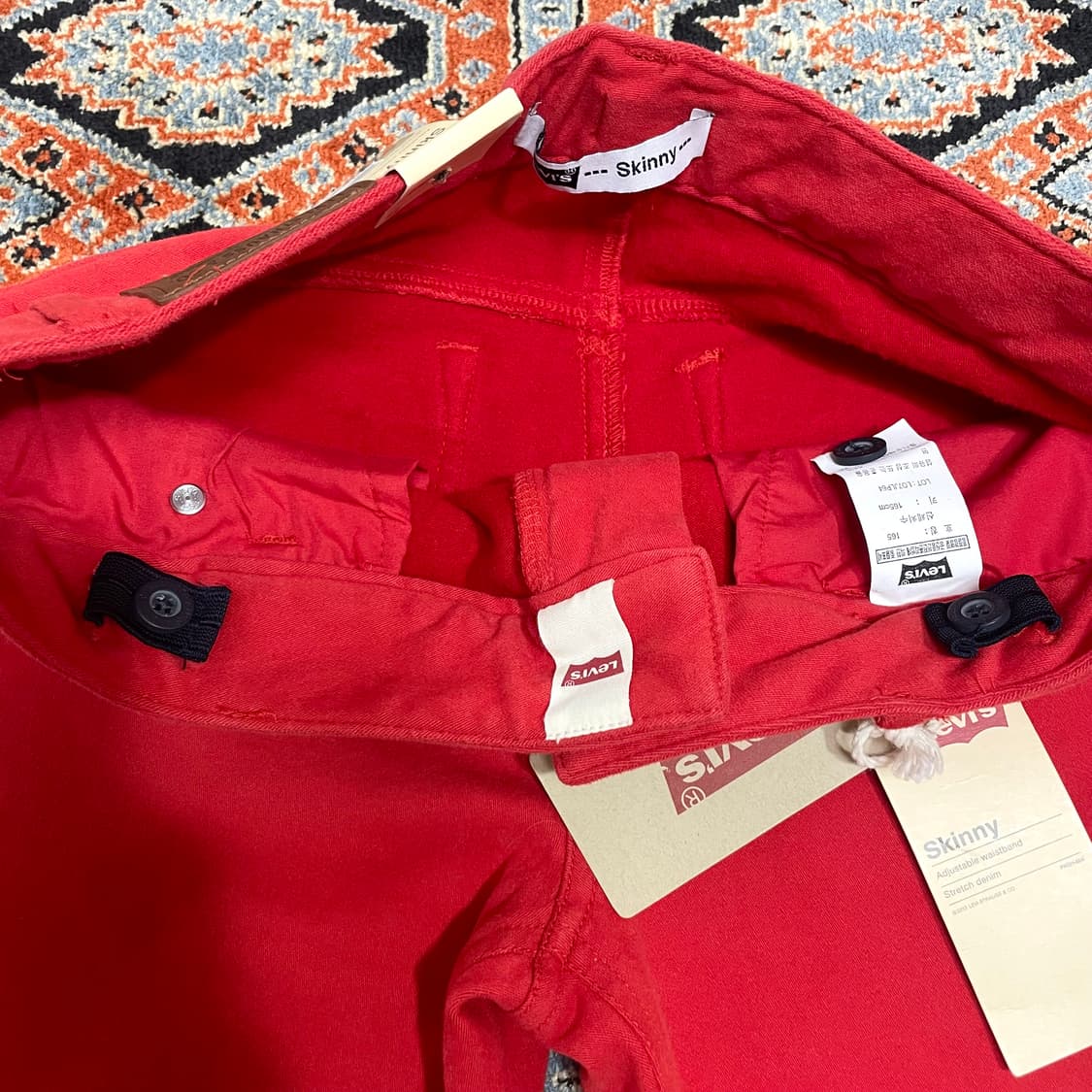 (택있는 새상품)리바이스 레드 스키니진 호칭 165 상품이미지5
