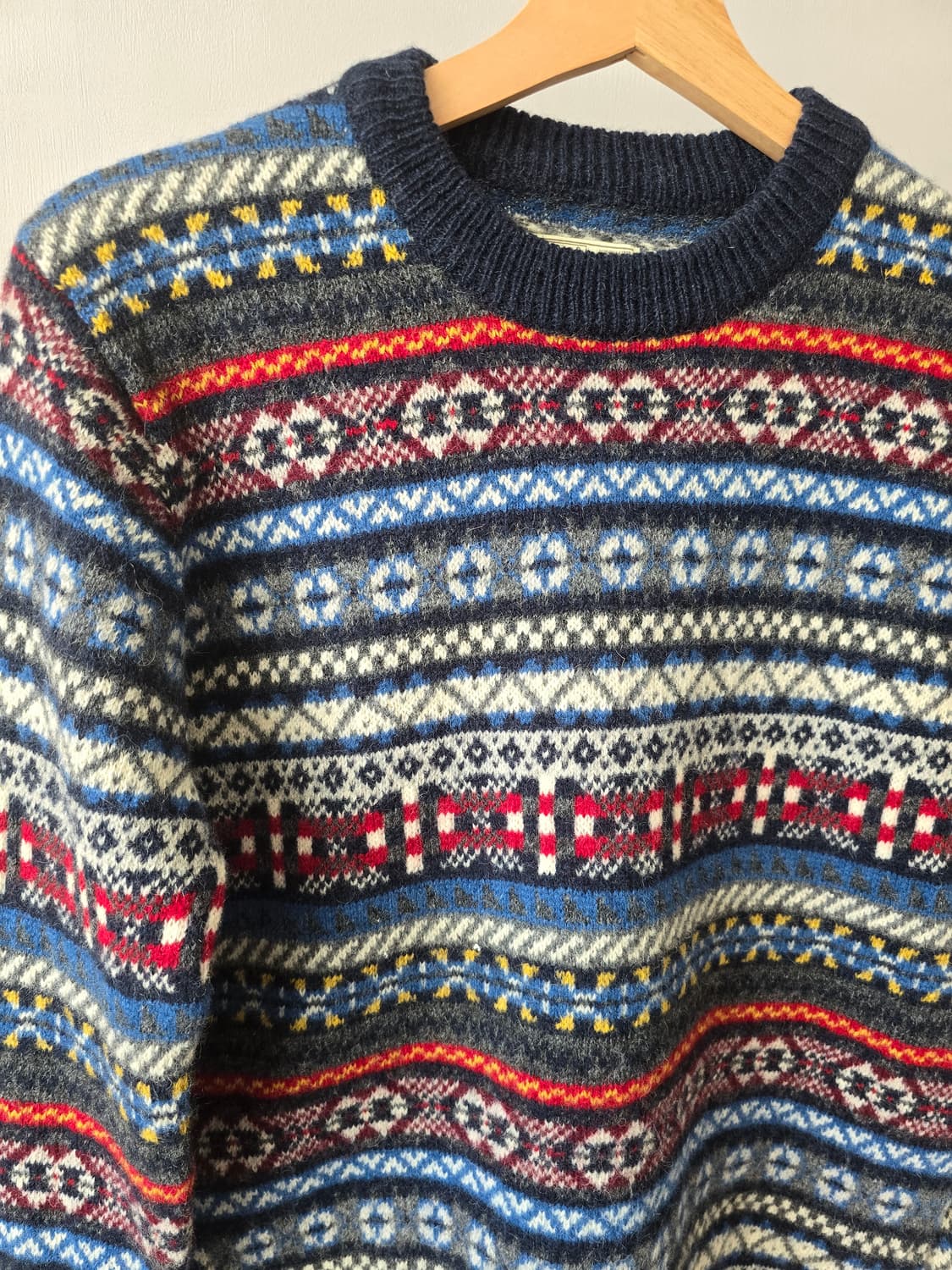 일본 아웃도어  grn 울 니트 상품이미지2