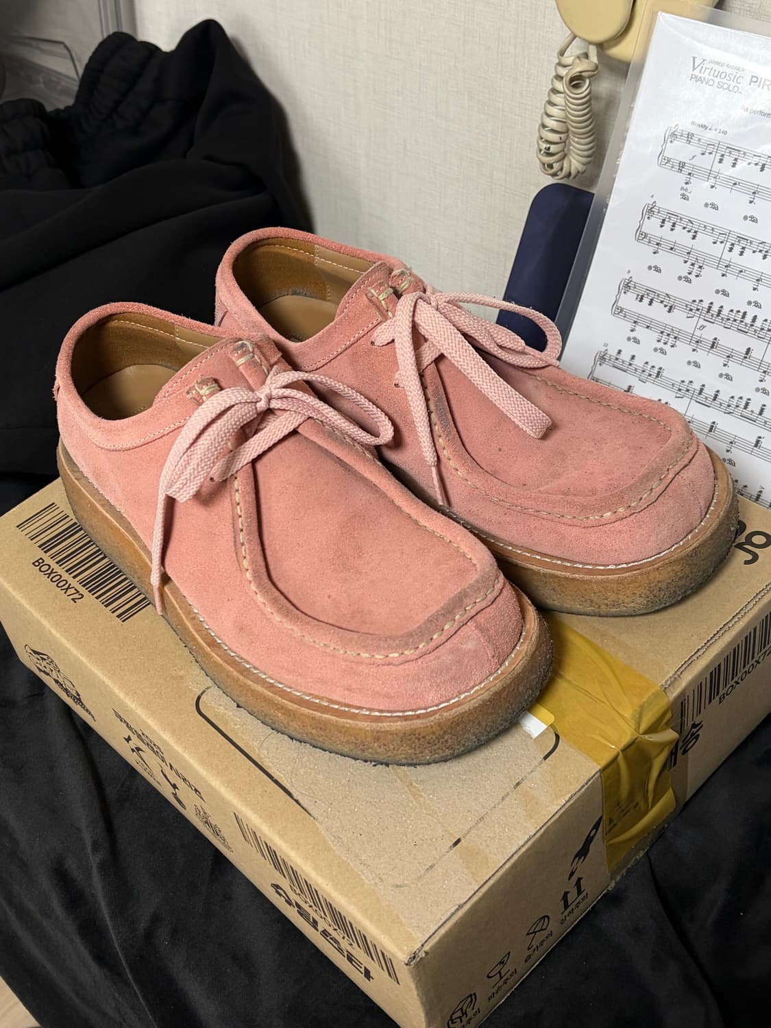 [270]로스트가든 다이브 핑크 더비슈즈 상품이미지3