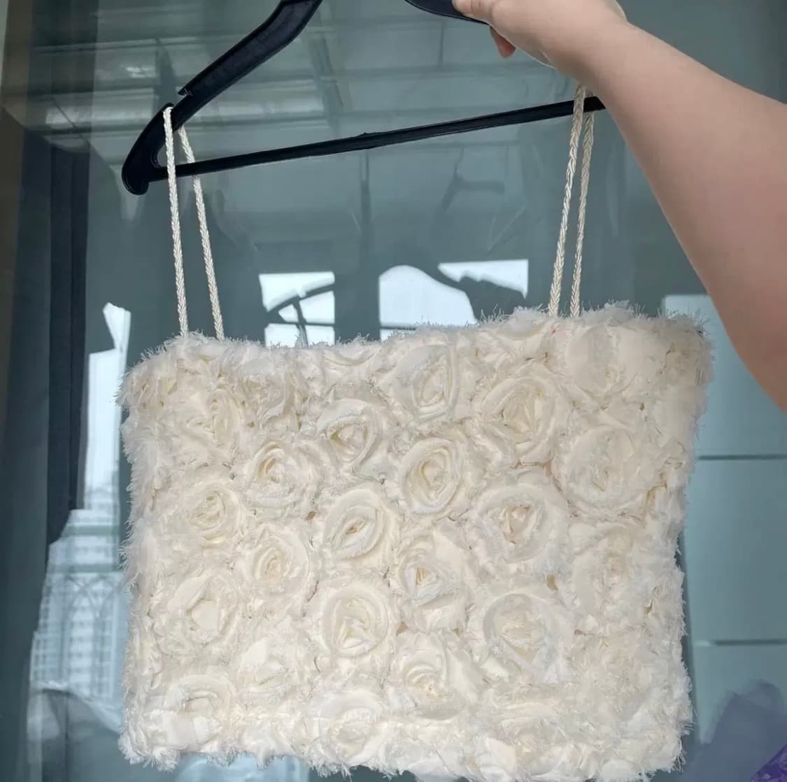 더티스 thetis 로즈 슬리브리스 탑(ivory) 상품이미지3