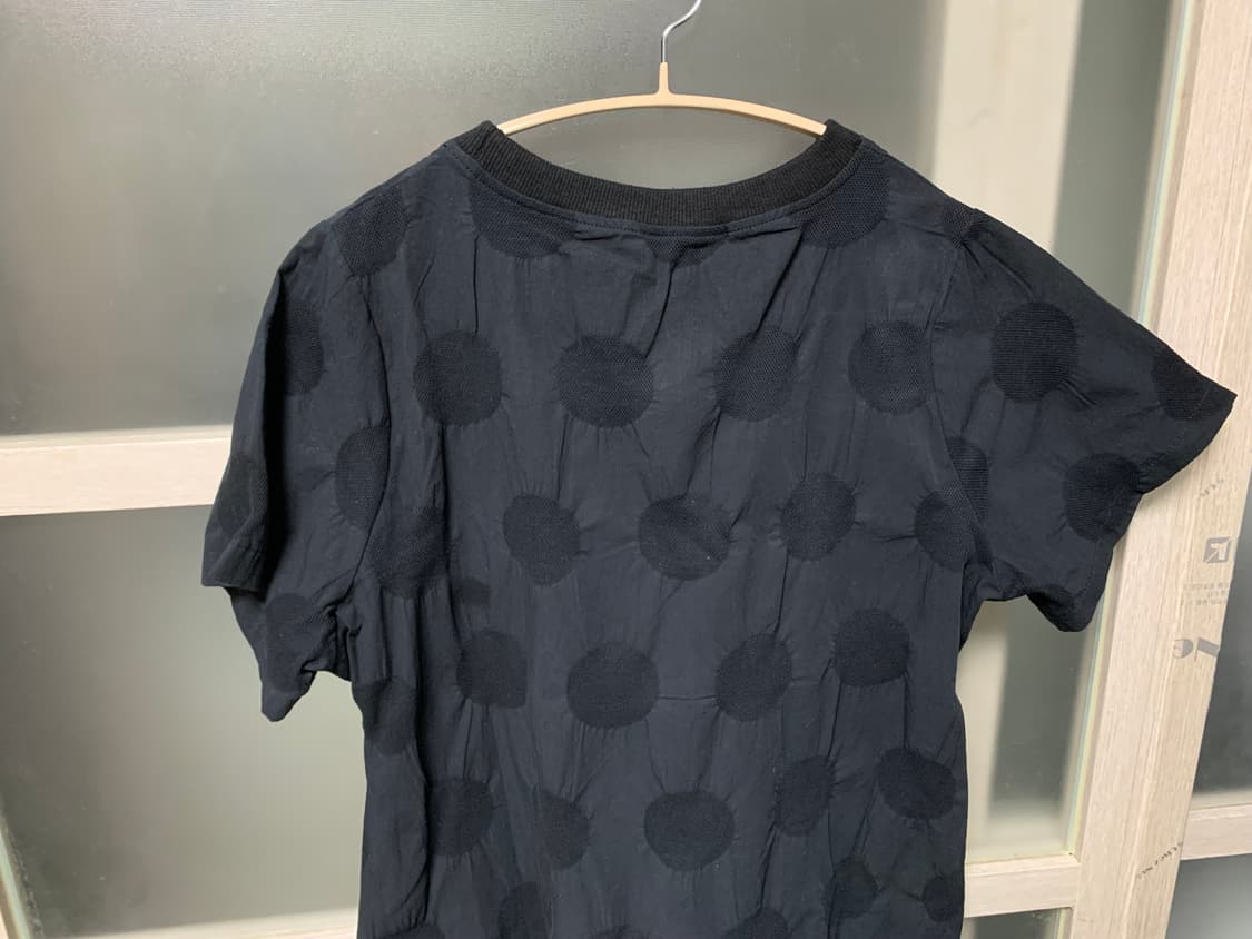 애프터먼데이 도트 텍스쳐 원피스 블랙 새상품 상품이미지4