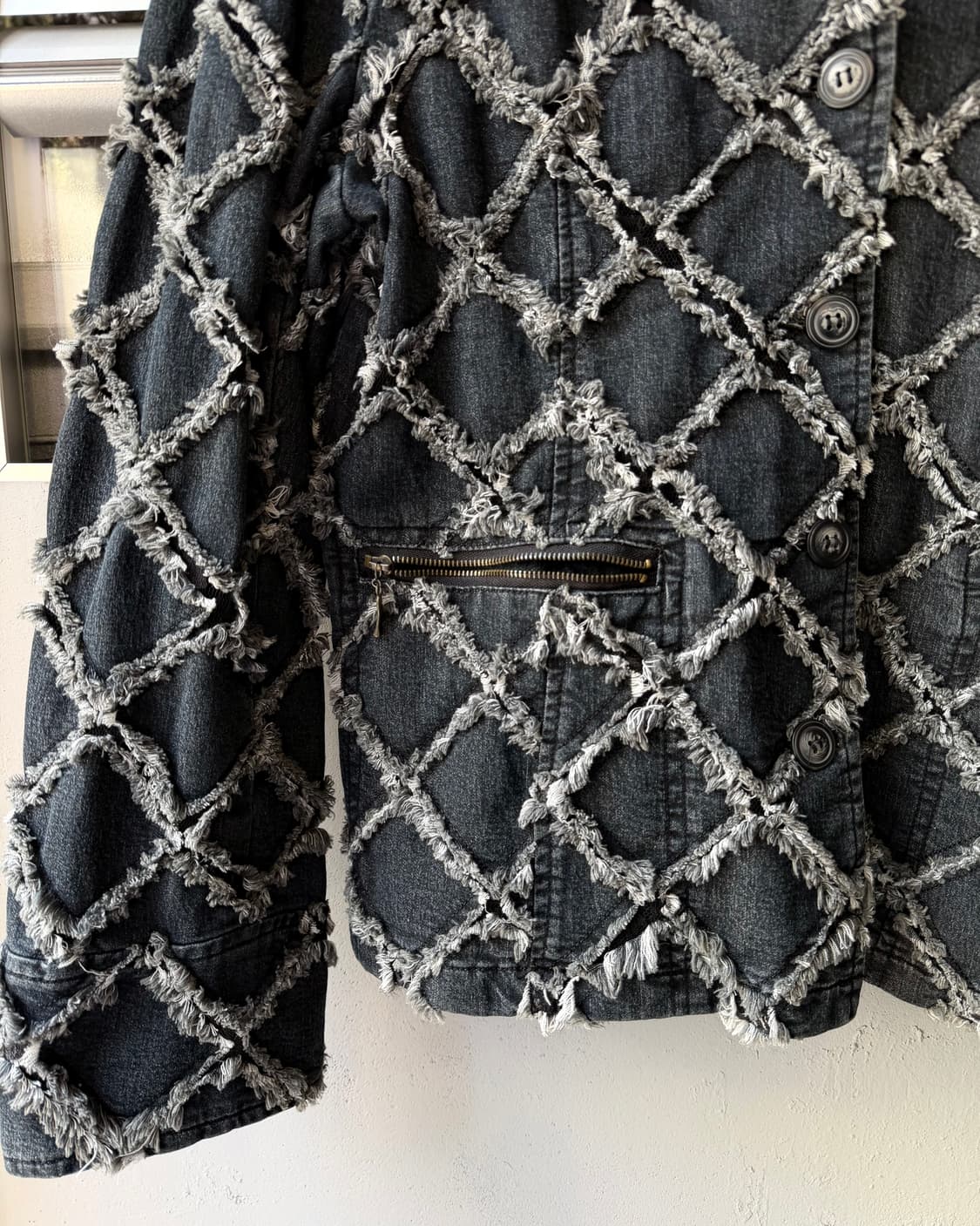 Patchwork mesh denim jacket JPN 상품이미지5