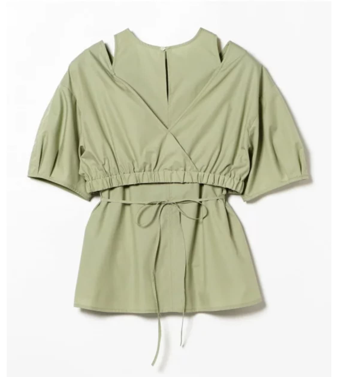 블랙,미착용 택o/Ray BEAMS 숄더 슬릿 블라우스 상품이미지4