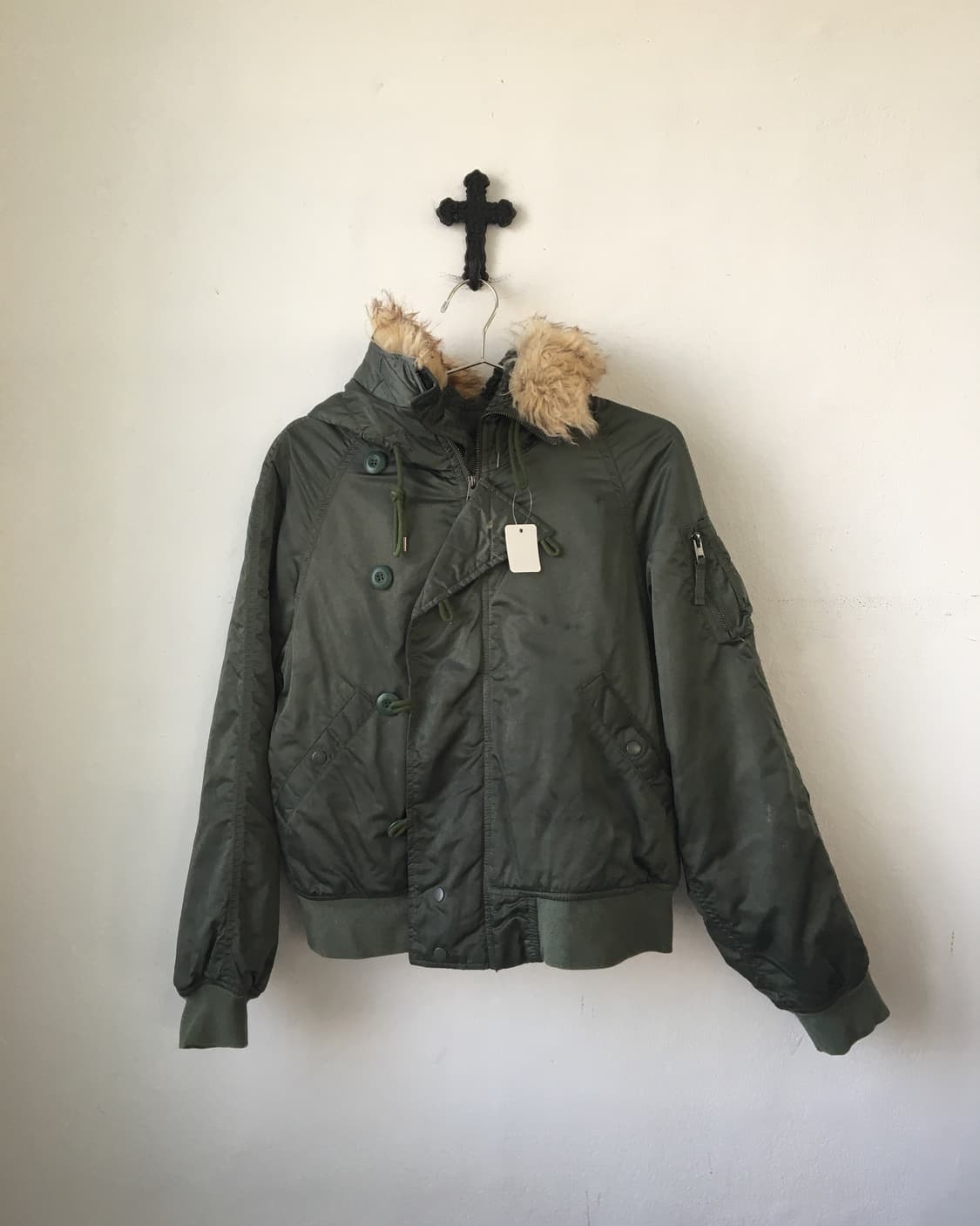 American eagle fake fur hood jacket 상품이미지2