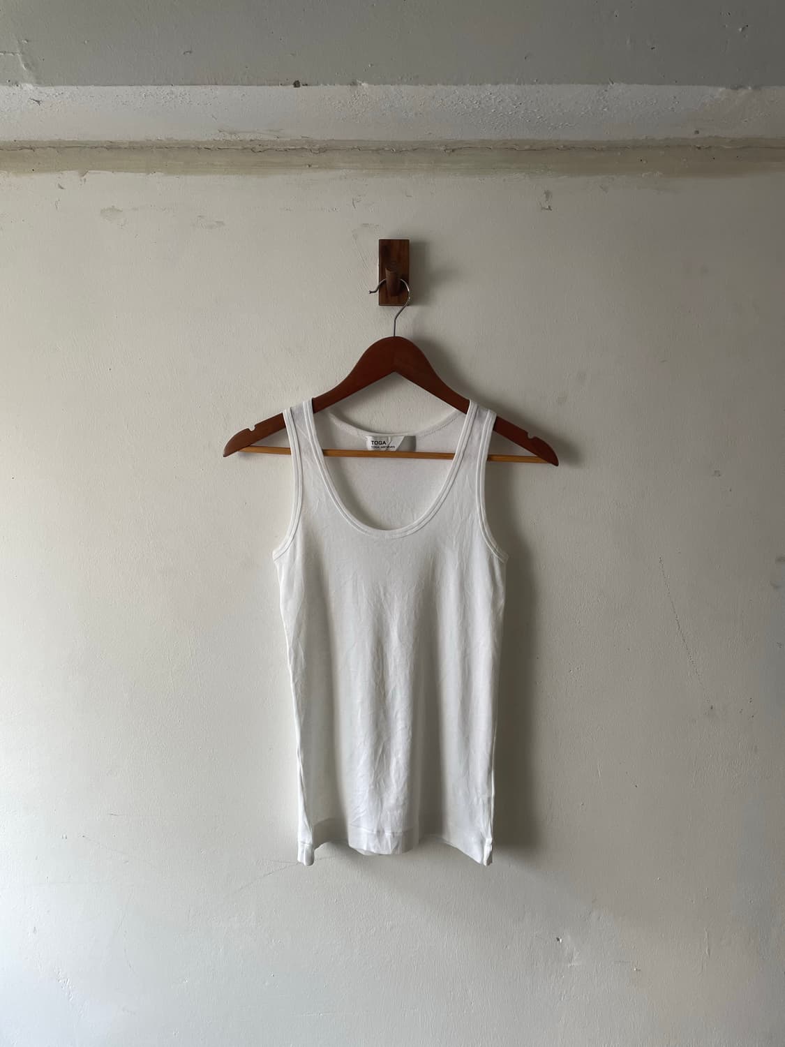 Toga Archives White Cotton Tank Top 상품이미지2