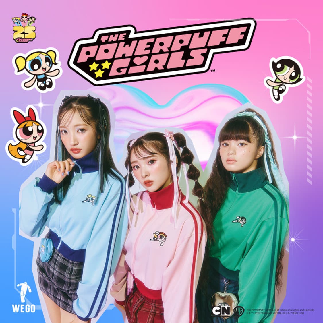 wego 파워퍼프걸 콜라보 져지 핑크 상품이미지3