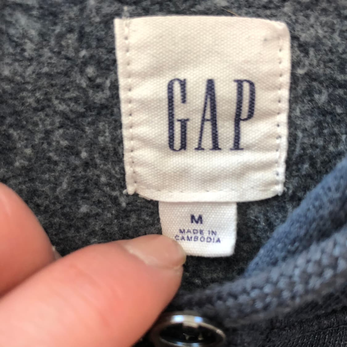 갭 성조기 로고 후드집업 상품이미지4