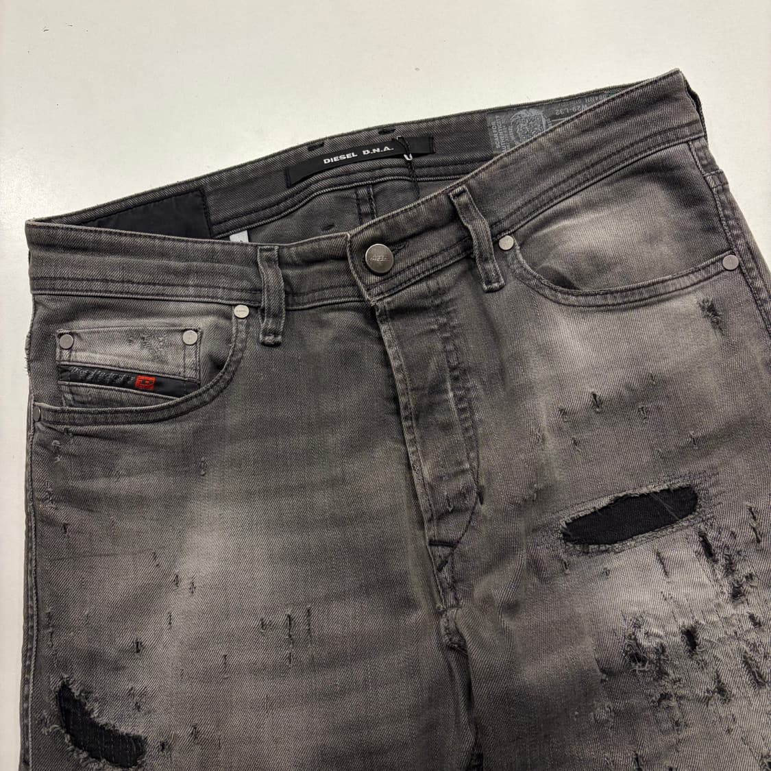[29] 디젤 DNA 데미지 워싱 청바지 데님팬츠 그레이 C324 상품이미지3