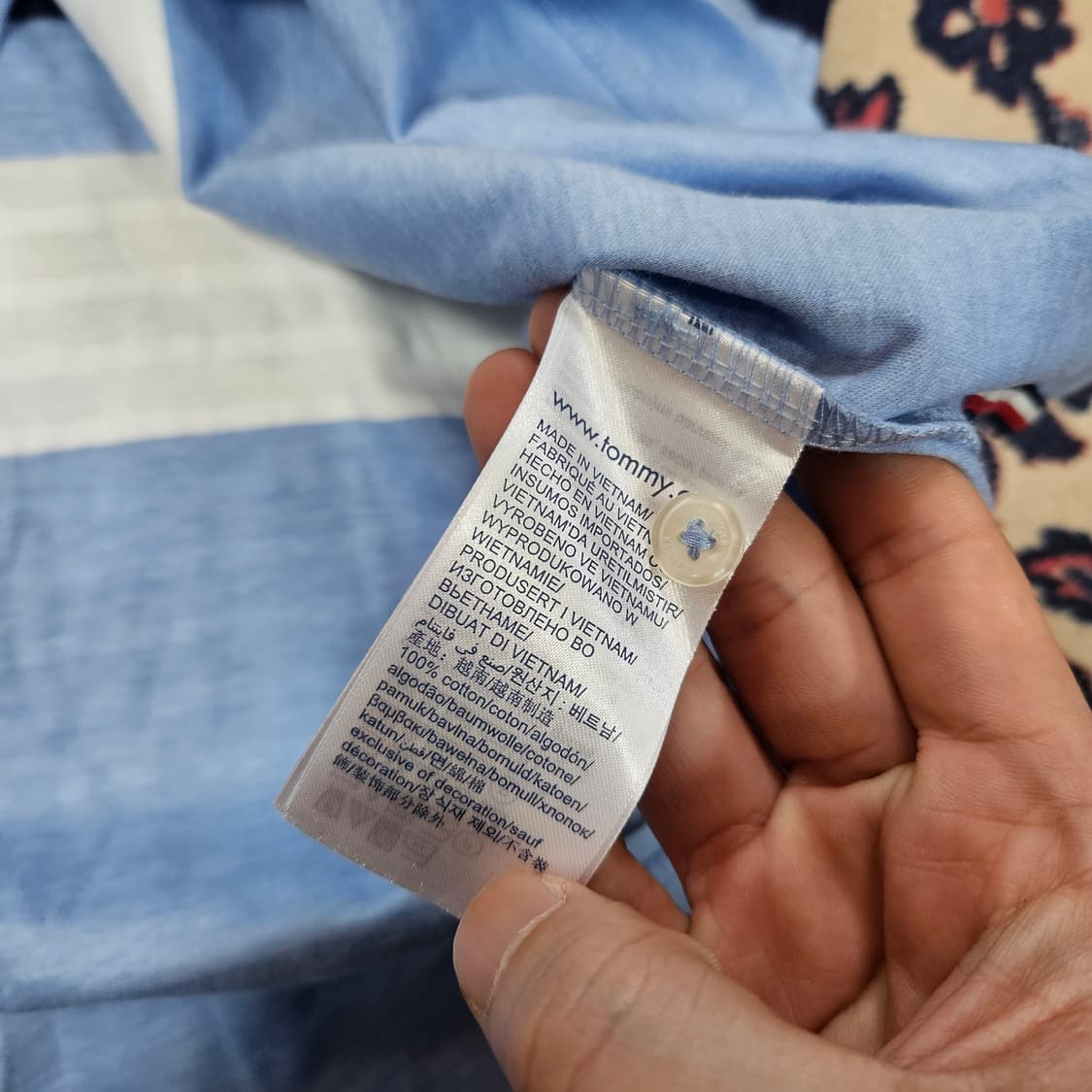 (새상품)타미힐피거 스트라이프 반팔 카라티
 상품이미지6