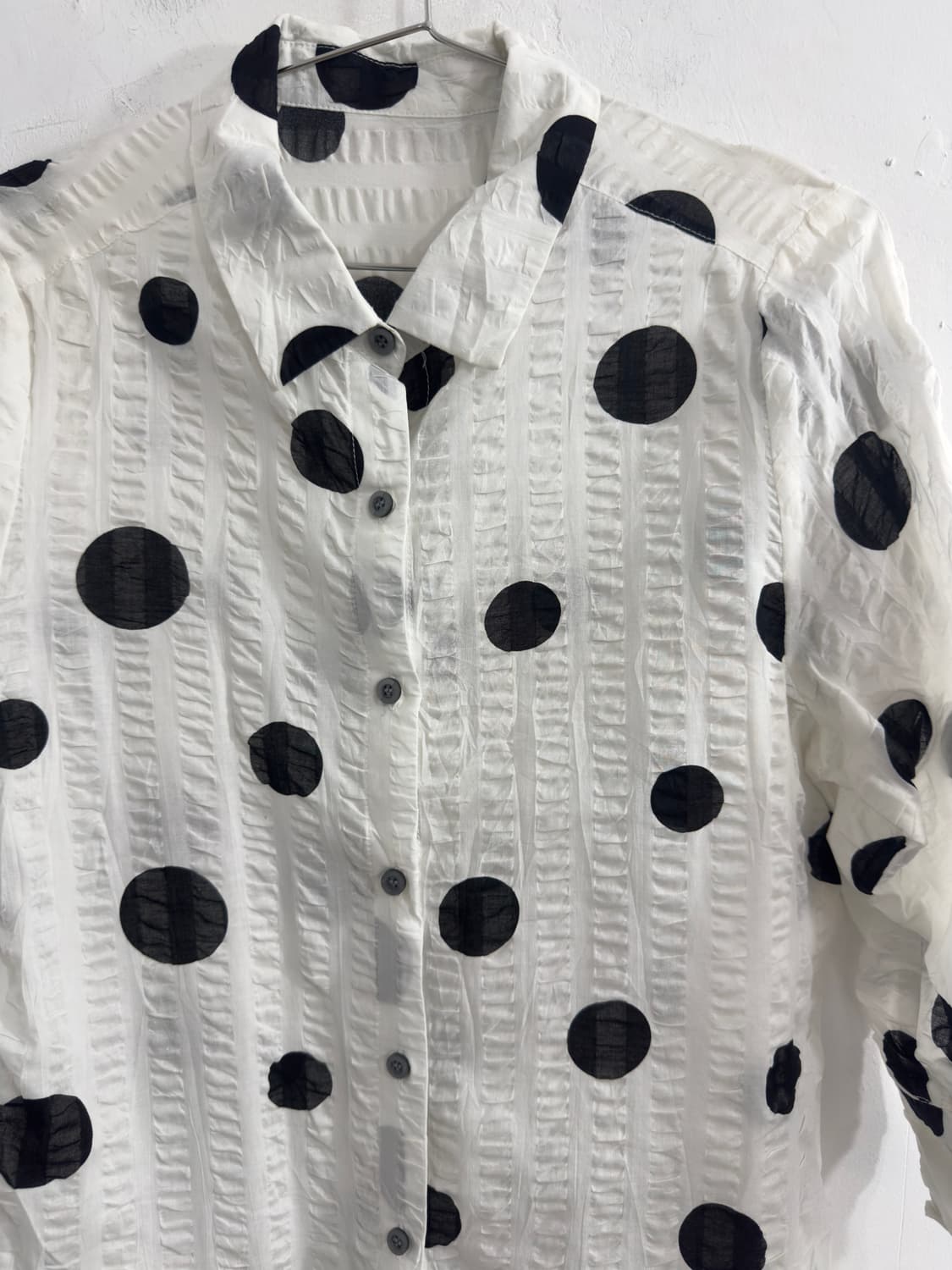 dot design blouse 상품이미지3