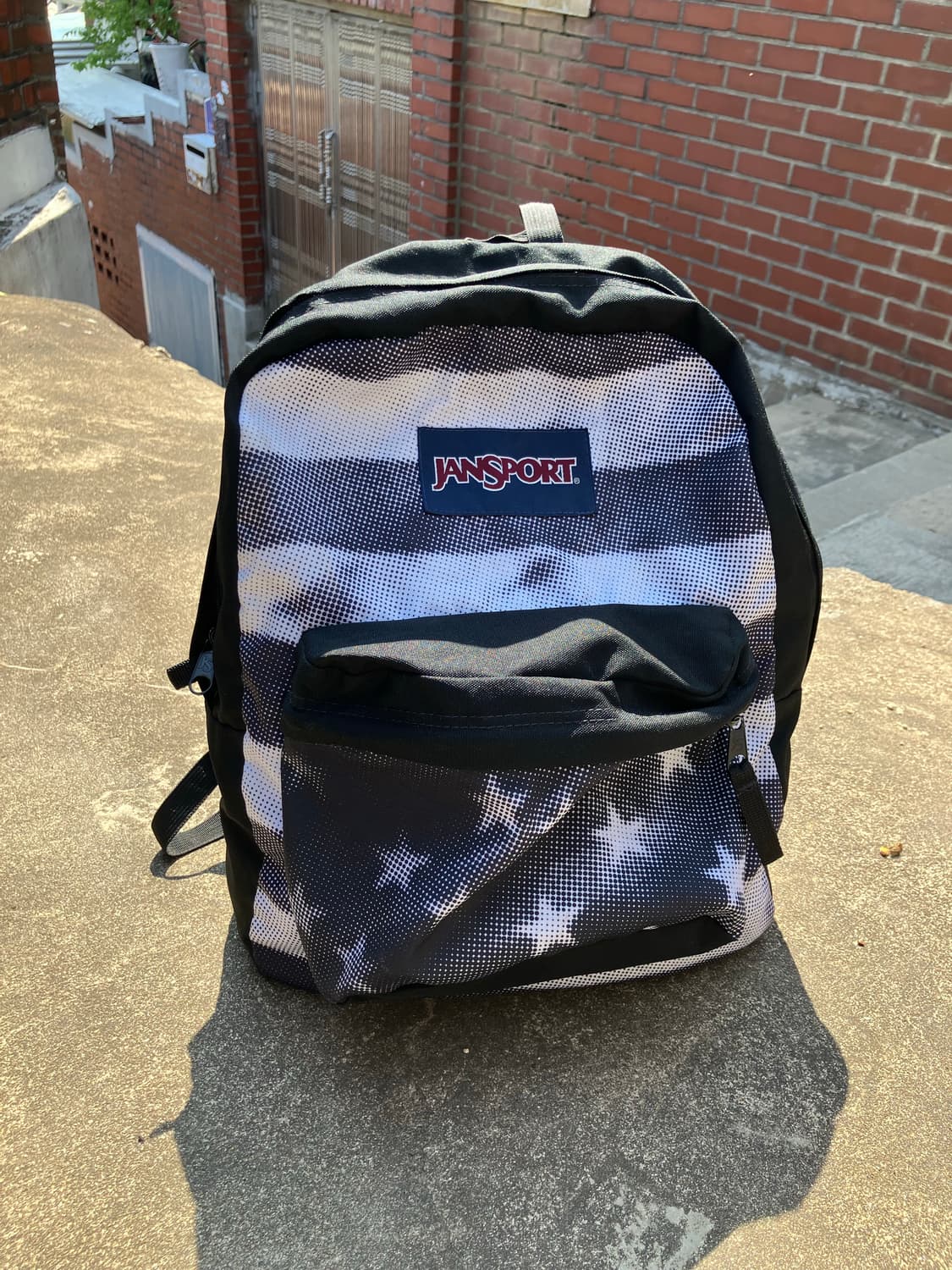 JANSPORT 하프톤 성조기 스타 그래픽 백팩 상품이미지6