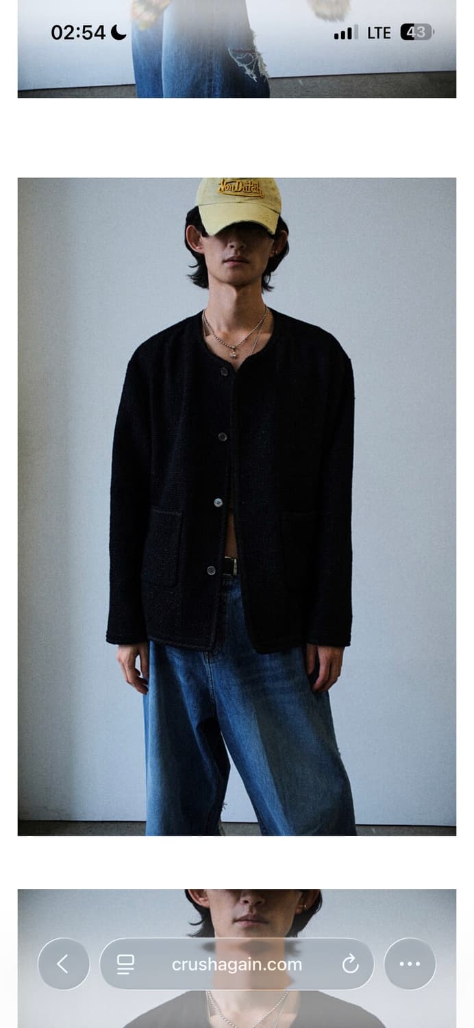 크러쉬어게인 트위드 가디건 L 상품이미지4