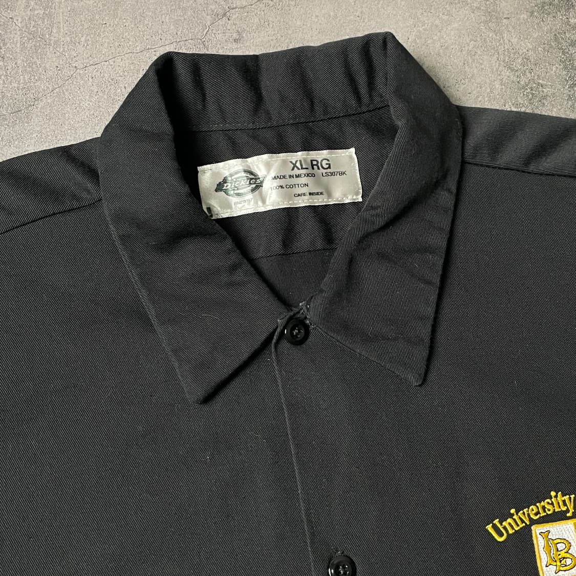 DICKIES 디키즈 빈티지 블랙 코튼 워크 셔츠 A00908 상품이미지2