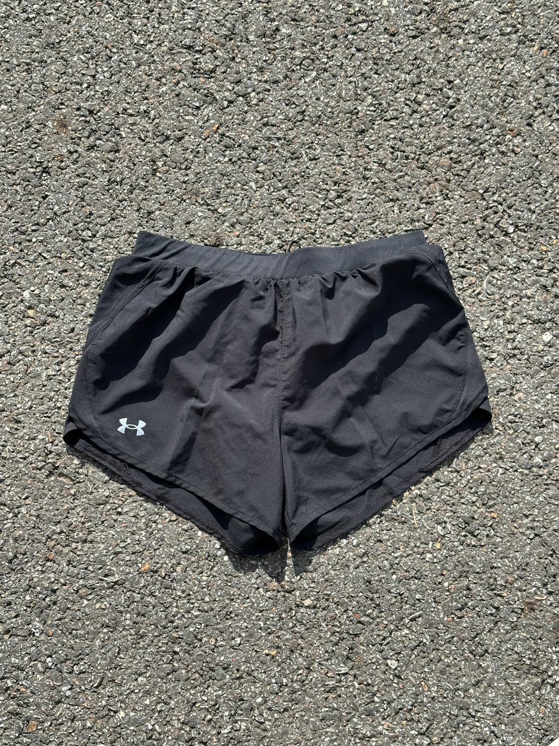 [M] 언더아머 여성 블랙 러닝 쇼츠 반바지 상품이미지1
