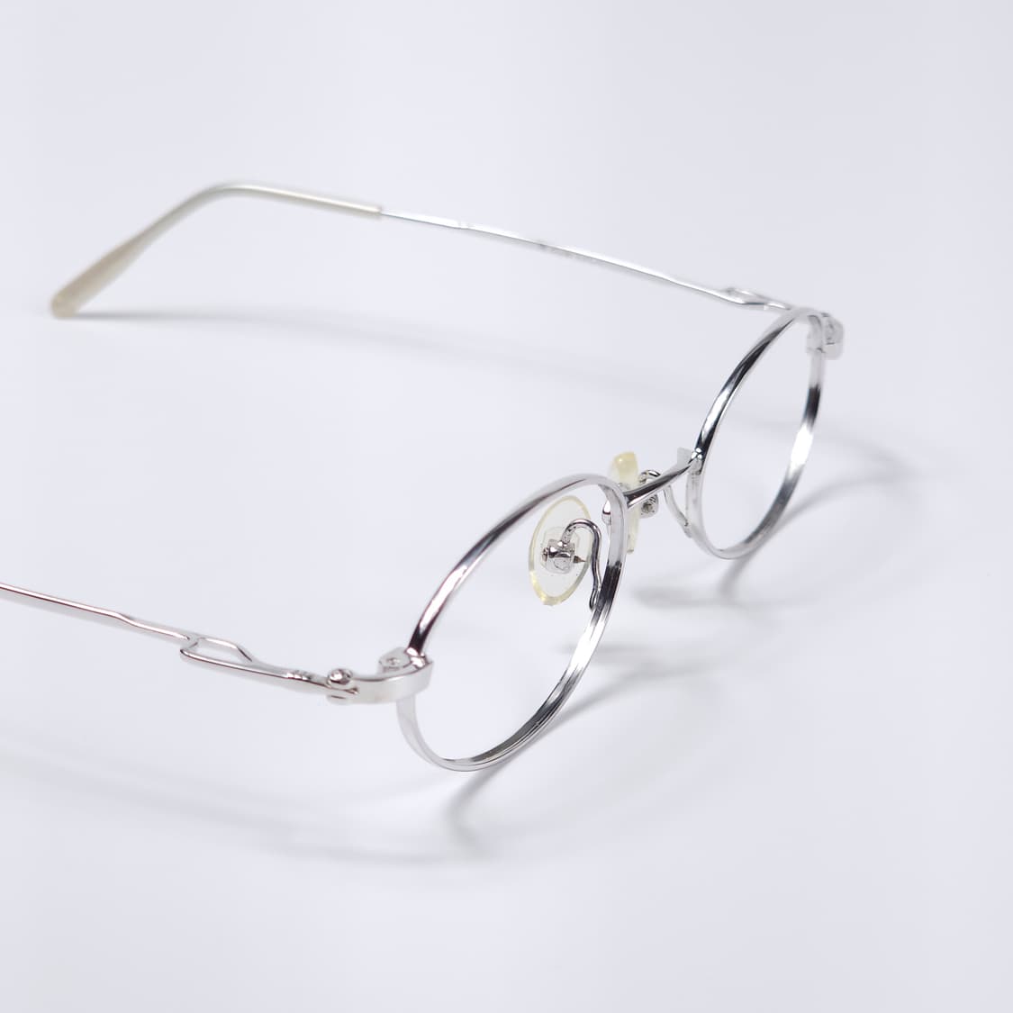 18K 백금 도금 90년도 빈티지 오벌형 긱시크 안경 상품이미지6