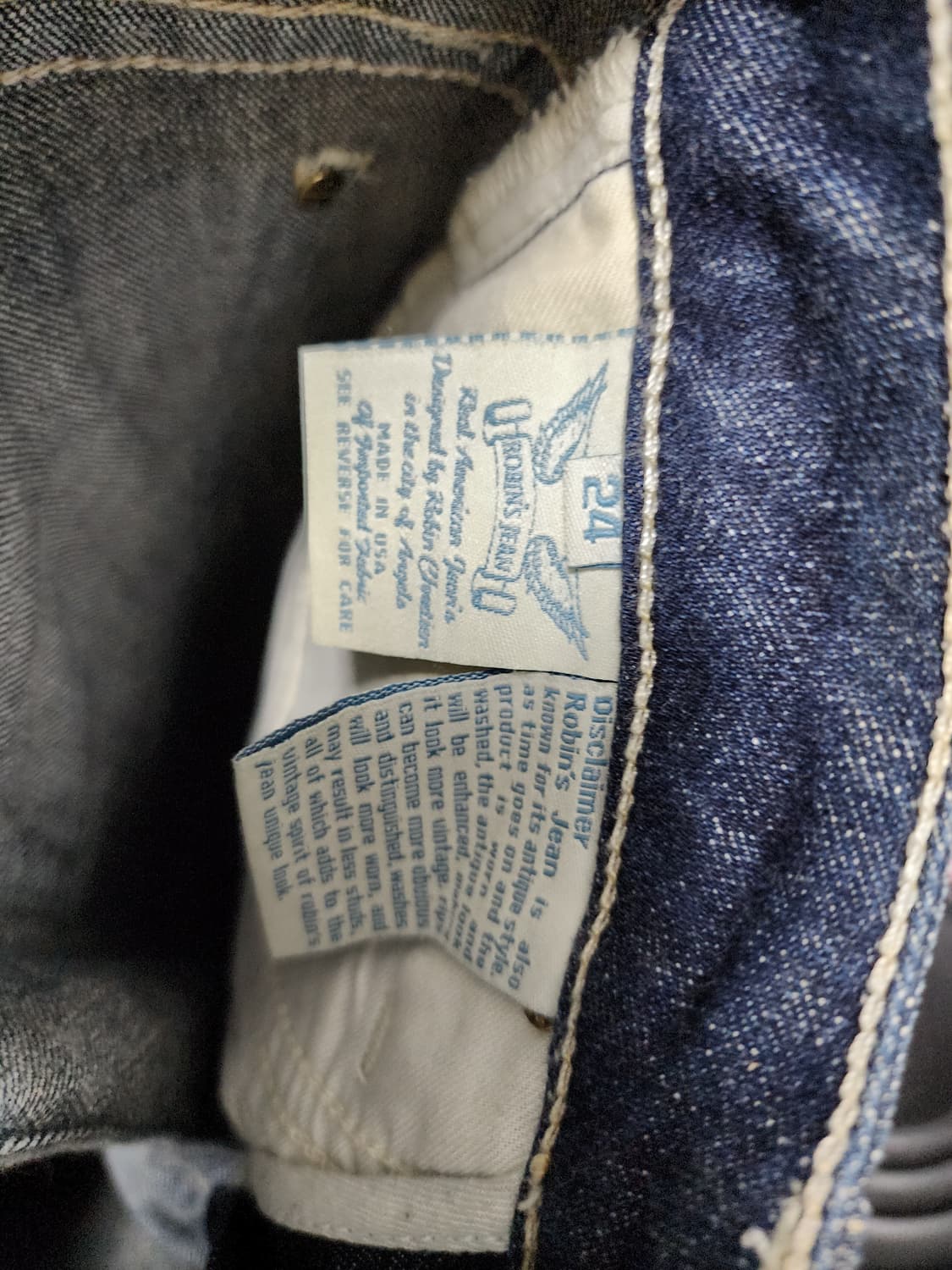 로빈슨진 백로고 부츠컷 벨바텀 데님 상품이미지8