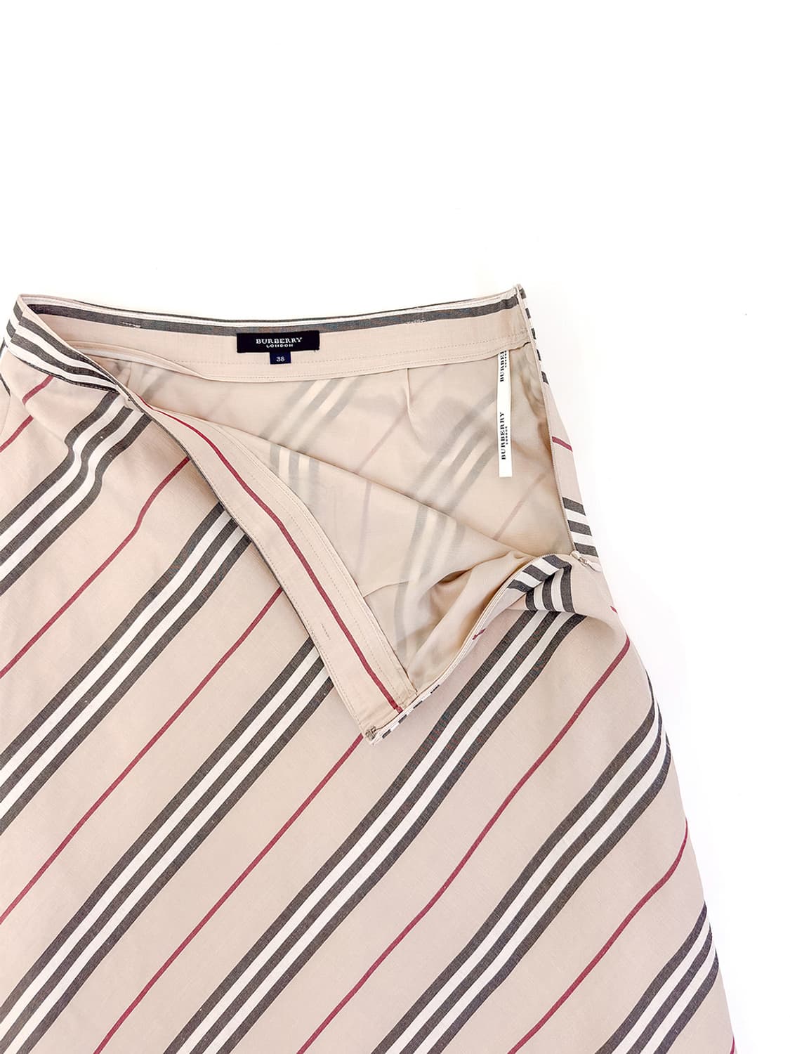 Burberry Bias Stripe A-Line Skirt/ 38 상품이미지5