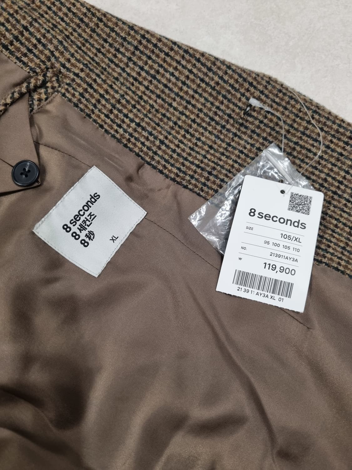 에잇세컨즈 체크블레이저 상품이미지2