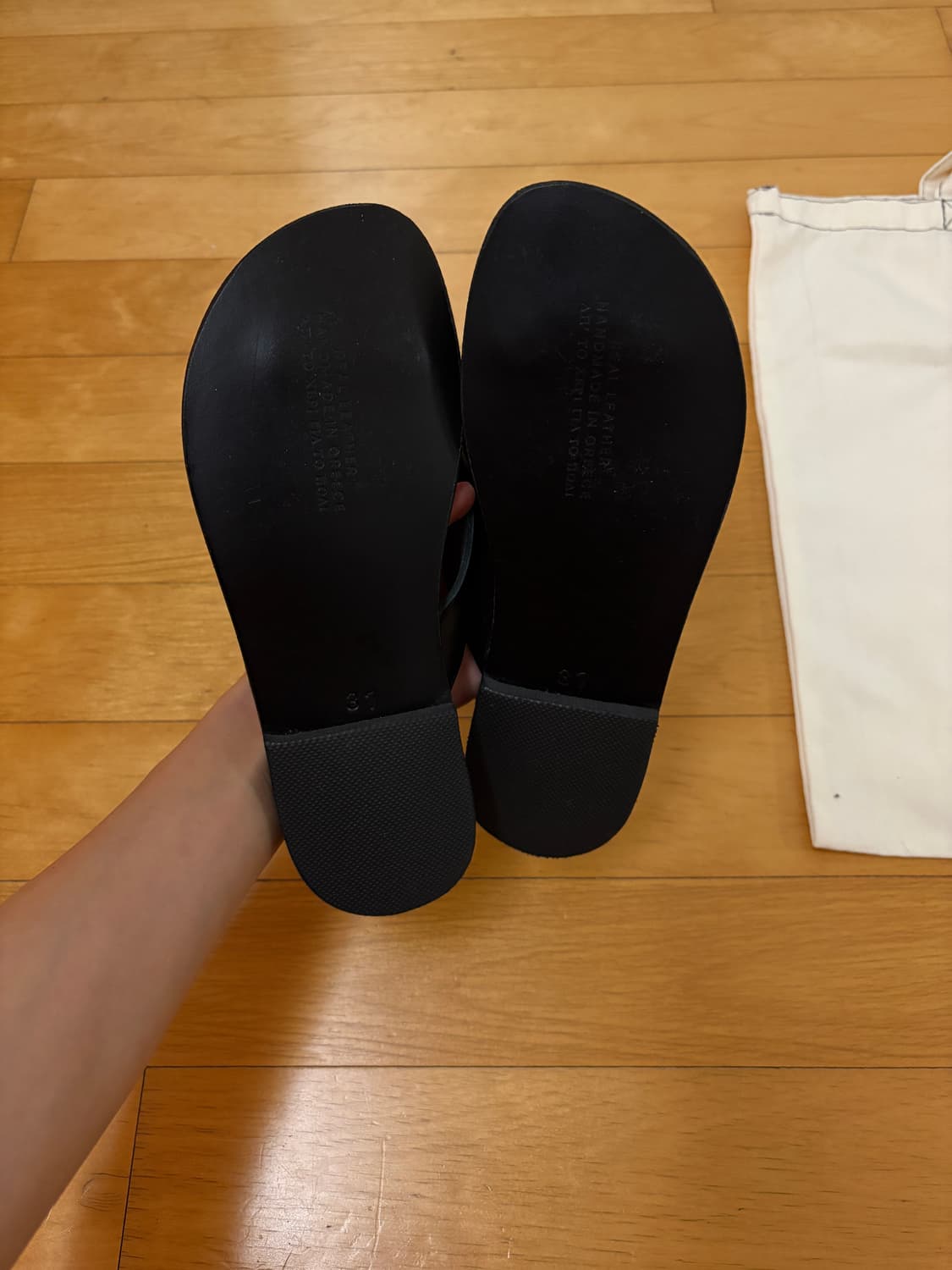 Maria farro 레더 플리플랍 37사이즈 상품이미지6