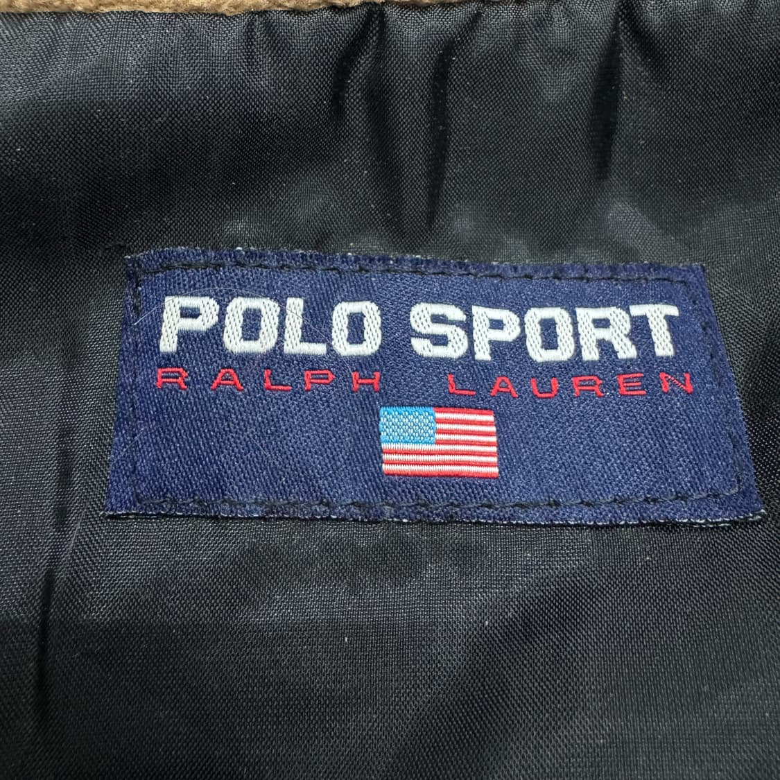 폴로스포츠 90s 베이지 성조기 플리스 자켓 상품이미지9