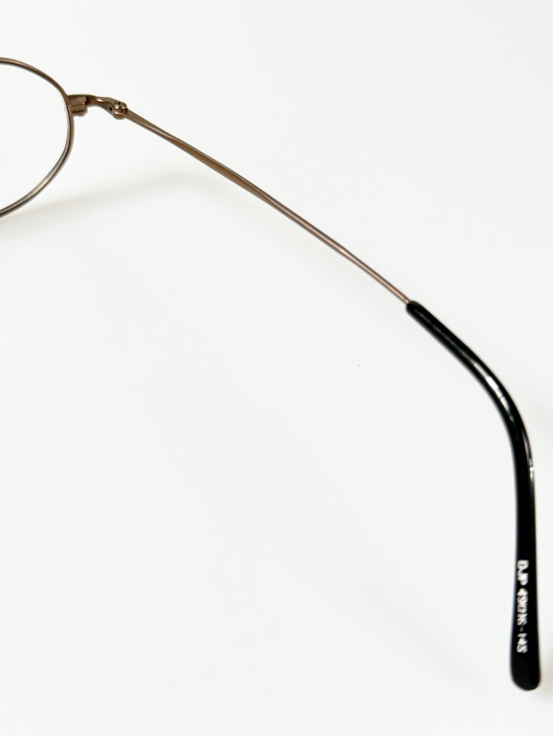 90s DJP 브론즈 슬림 오벌 메탈 프레임 빈티지 안경 상품이미지6