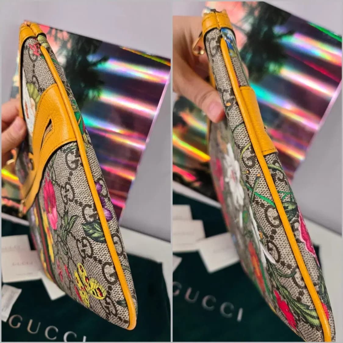GUCCI 구찌 마몬트 오디피아 플로라 클러치 한정판 가방 플라워 정품 상품이미지4