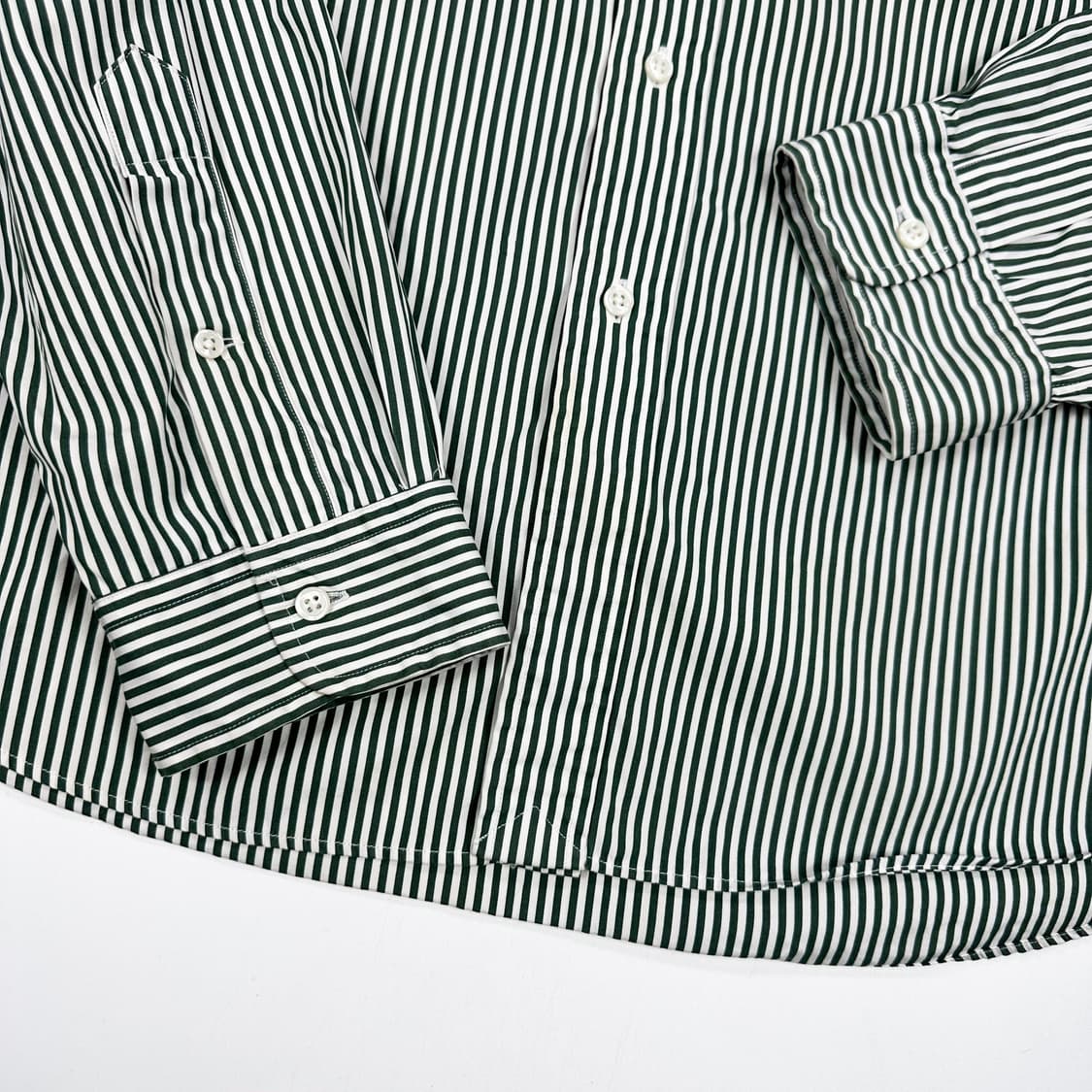 폴로 랄프로렌 커스텀핏 스트라이프 셔츠 그린 2XL 상품이미지4